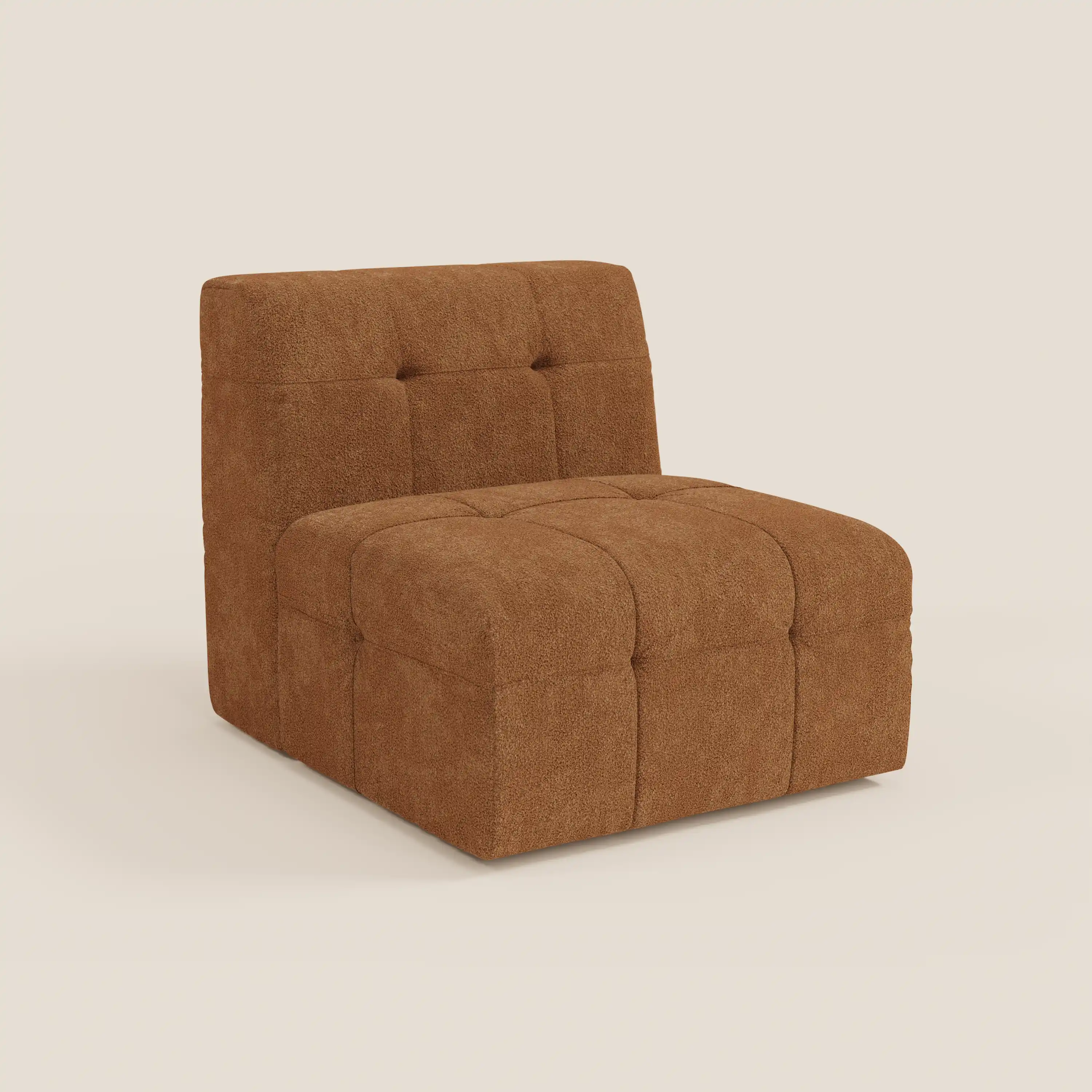 Mosaic module fauteuil 77 cm en bouclé - finition capitonnée et design en tissu détachable T21 - Image 30