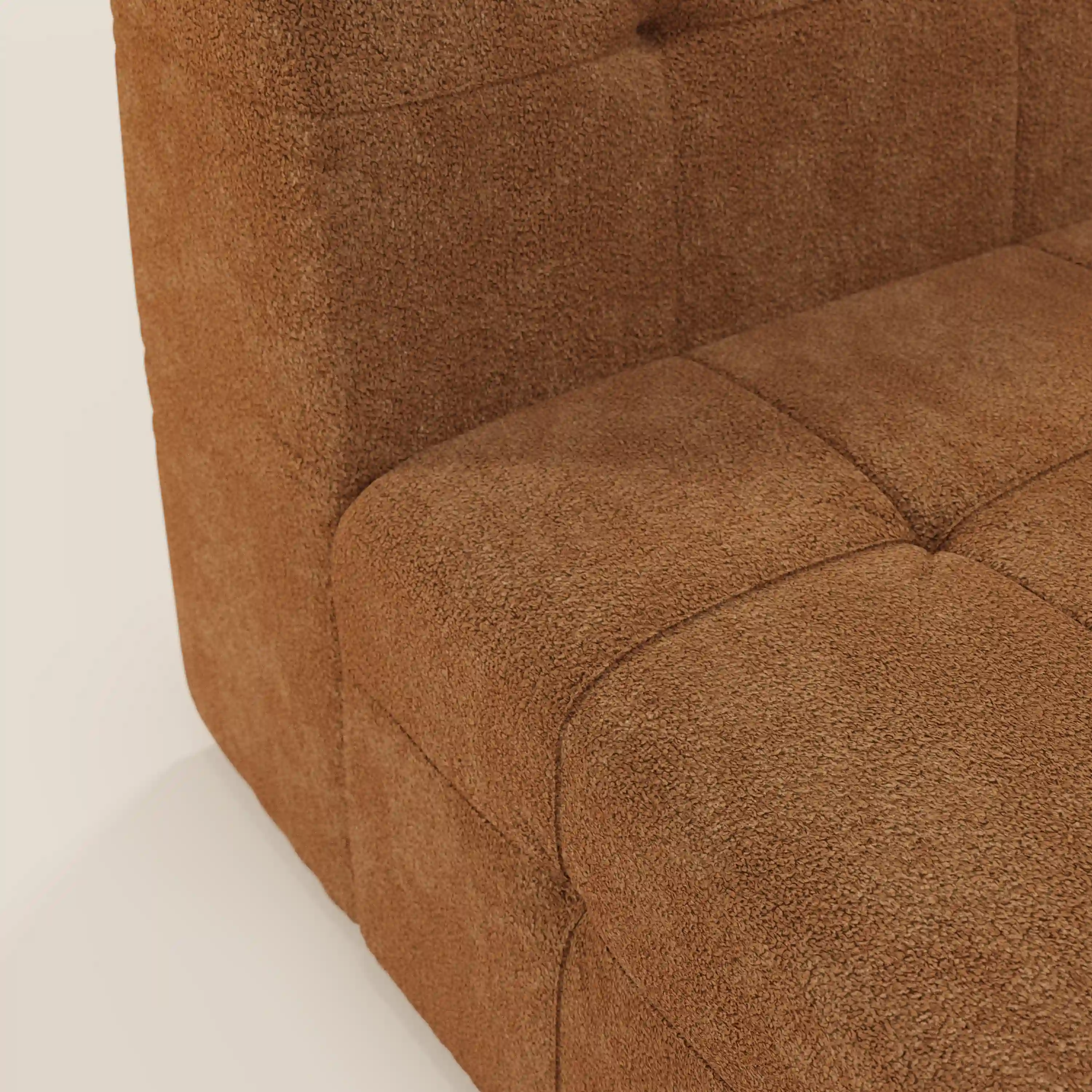 Mosaic module fauteuil 77 cm en bouclé - finition capitonnée et design en tissu détachable T21 - Image 31
