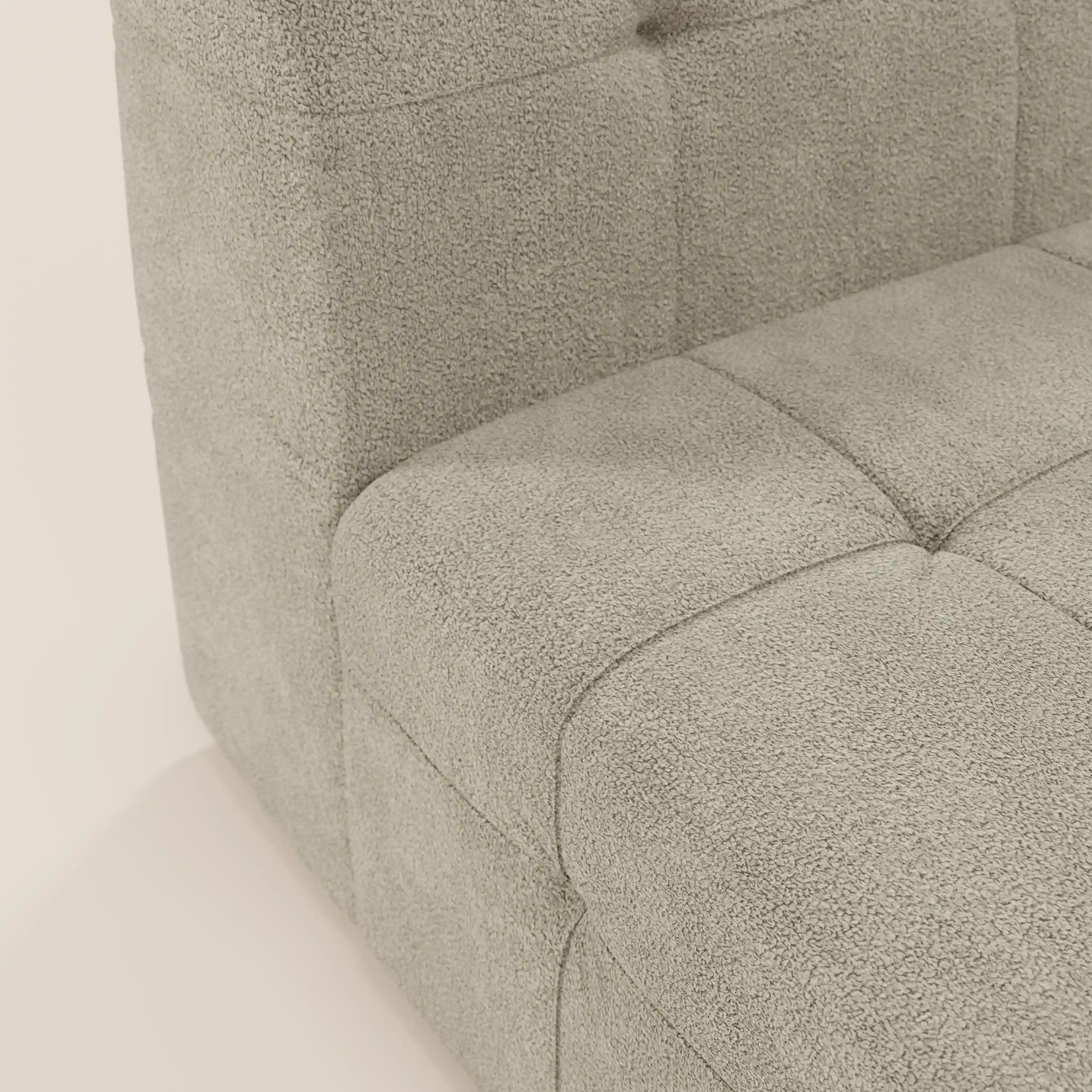 Mosaic module fauteuil 77 cm en bouclé - finition capitonnée et design en tissu détachable T21 - Image 40