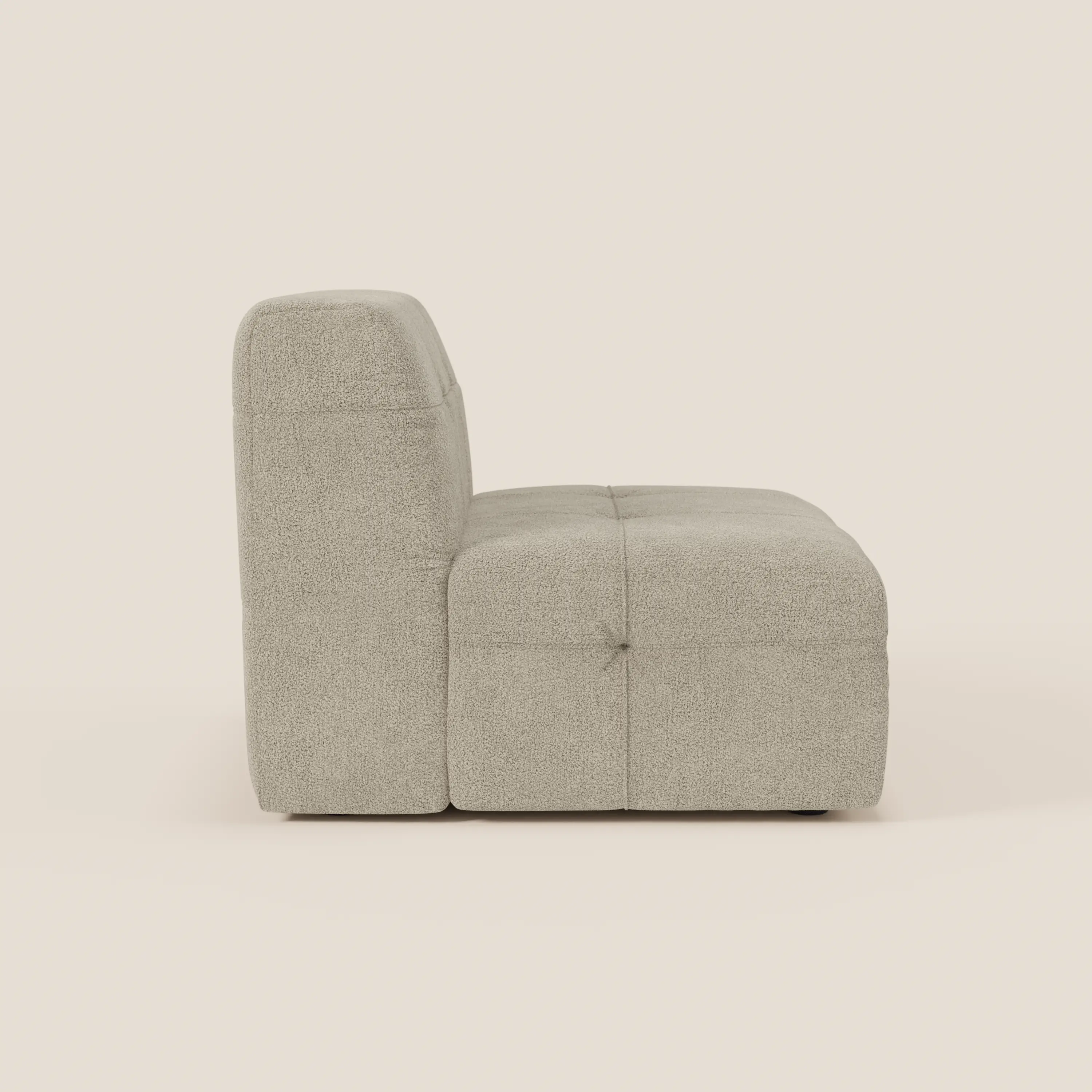Mosaic module fauteuil 77 cm en bouclé - finition capitonnée et design en tissu détachable T21 - Image 42