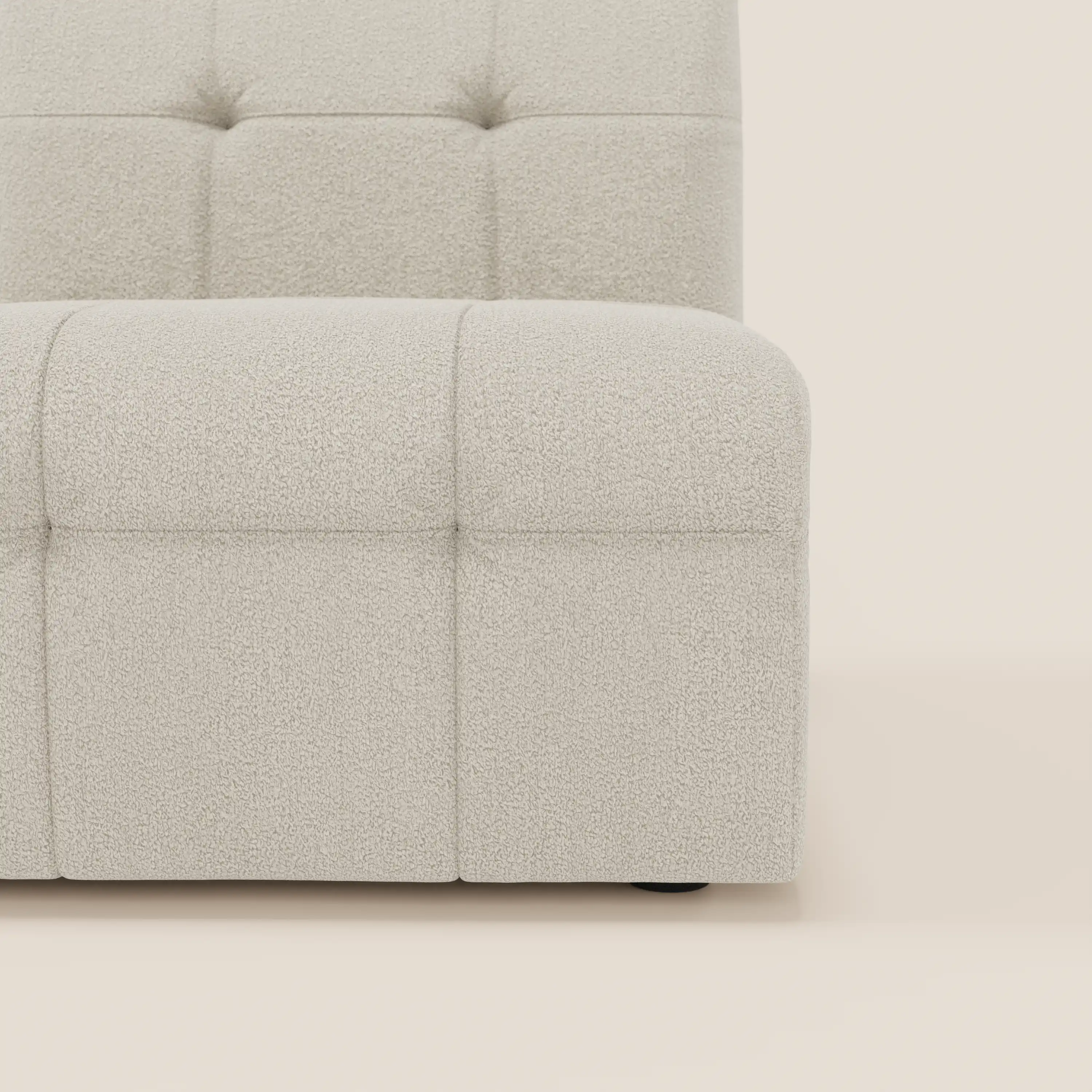 Mosaic module fauteuil 77 cm en bouclé - finition capitonnée et design en tissu détachable T21 - Image 5
