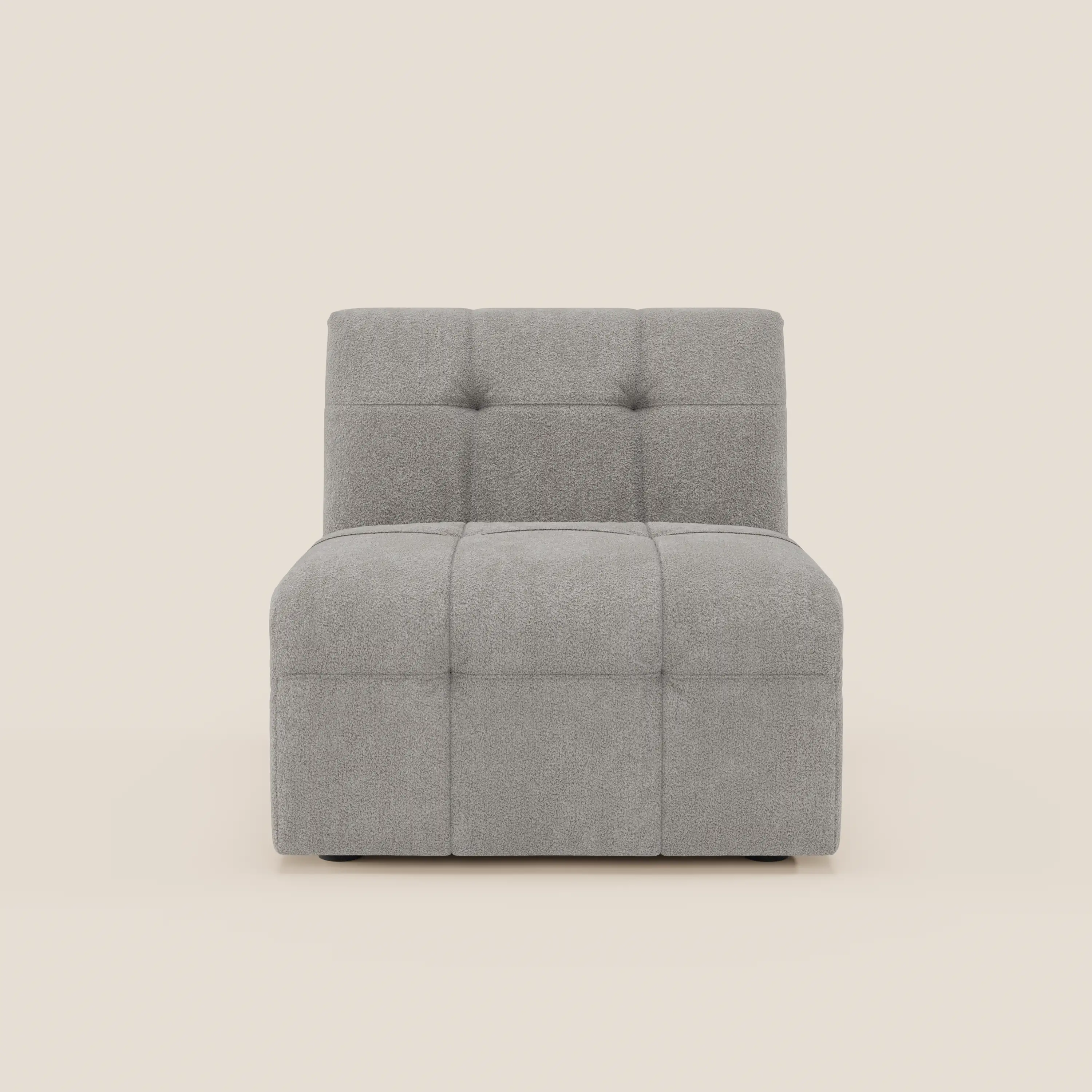 Mosaic module fauteuil 77 cm en bouclé - finition capitonnée et design en tissu détachable T21 - Image 56