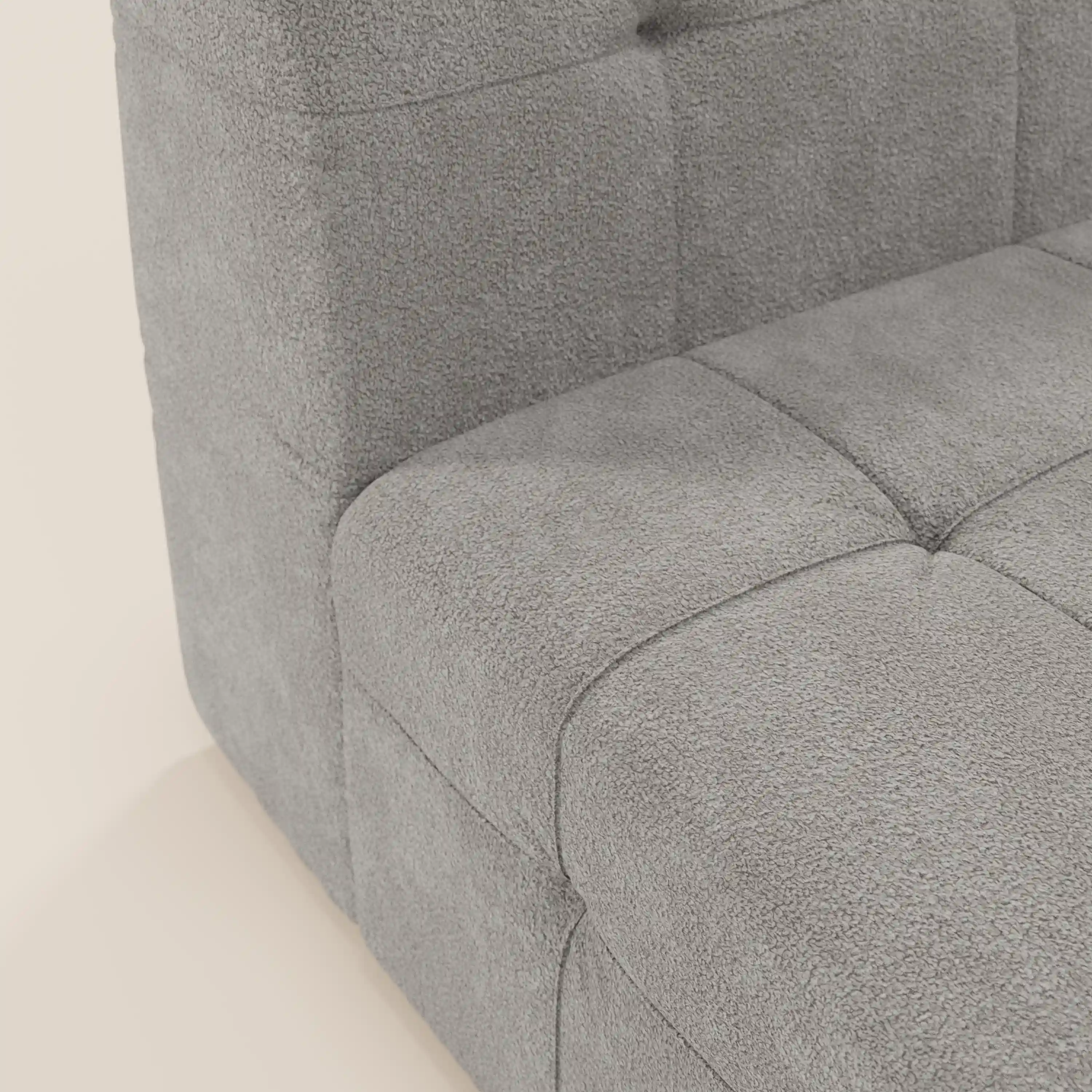 Mosaic module fauteuil 77 cm en bouclé - finition capitonnée et design en tissu détachable T21 - Image 58