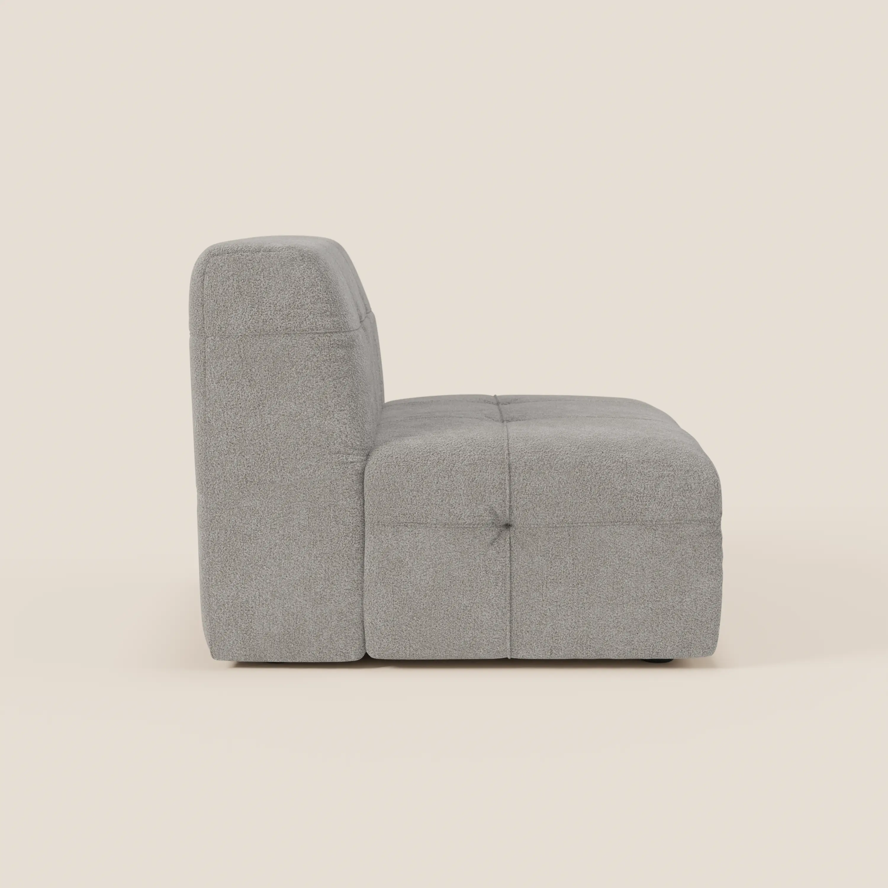 Mosaic module fauteuil 77 cm en bouclé - finition capitonnée et design en tissu détachable T21 - Image 60