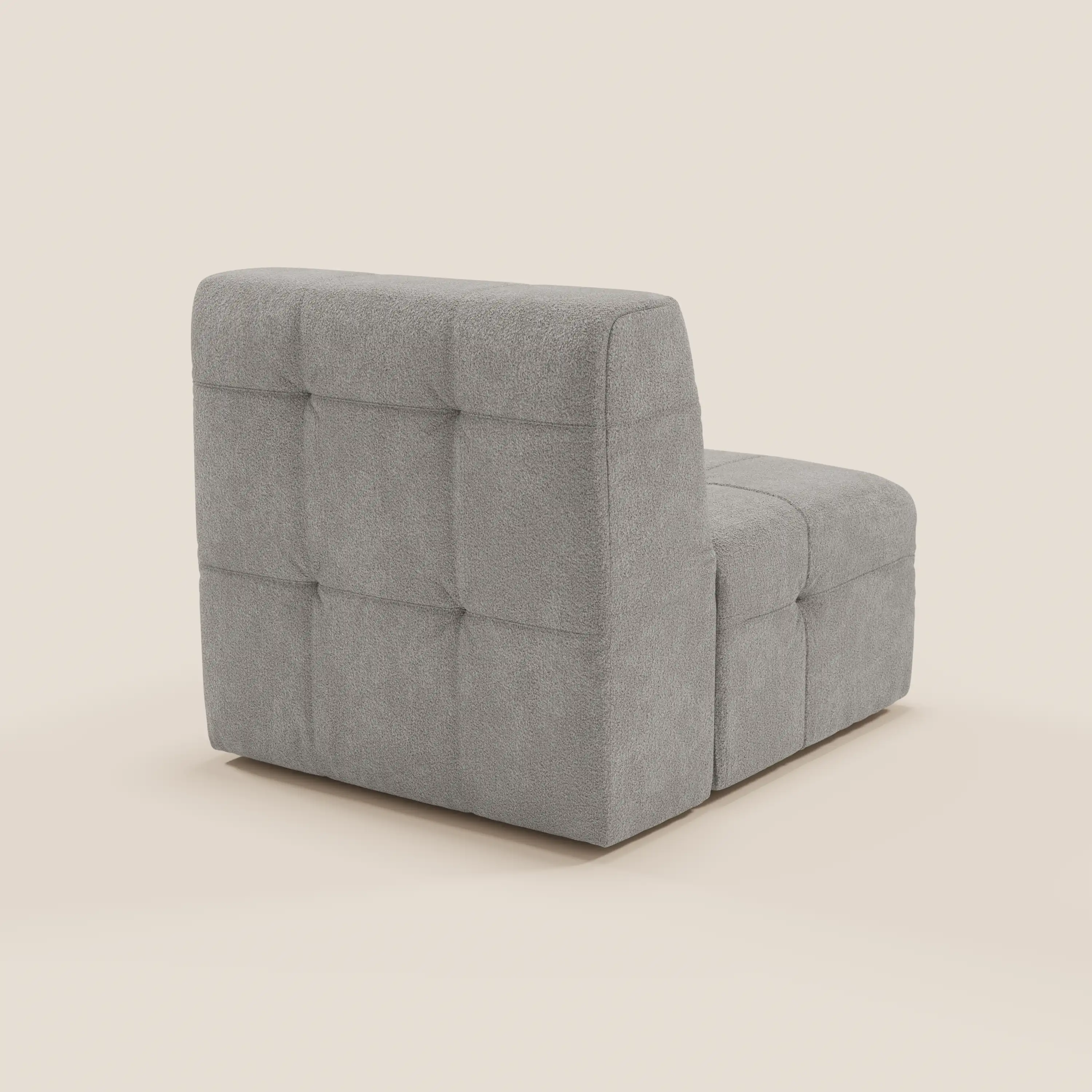 Mosaic module fauteuil 77 cm en bouclé - finition capitonnée et design en tissu détachable T21 - Image 61