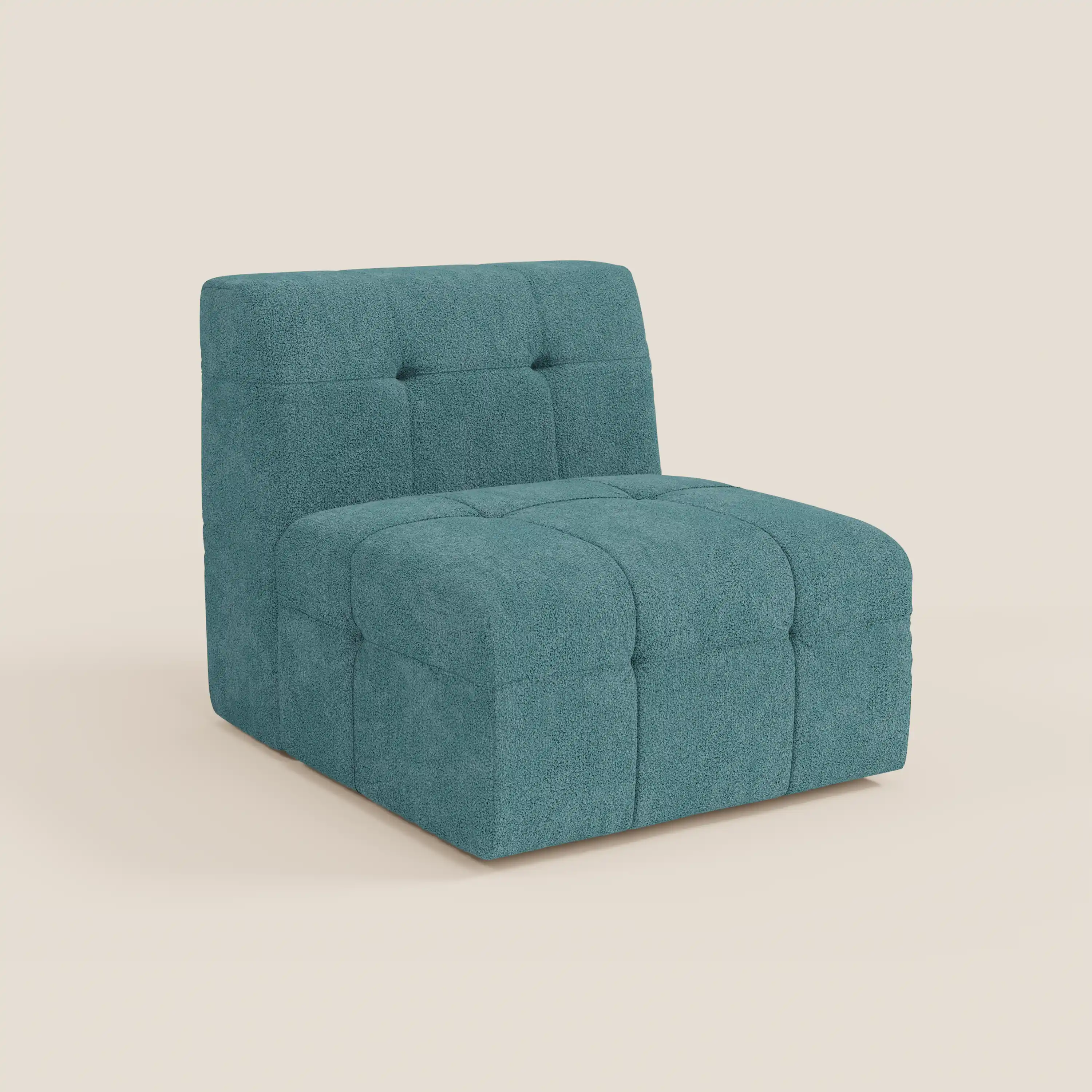 Mosaic module fauteuil 77 cm en bouclé - finition capitonnée et design en tissu détachable T21 - Image 66