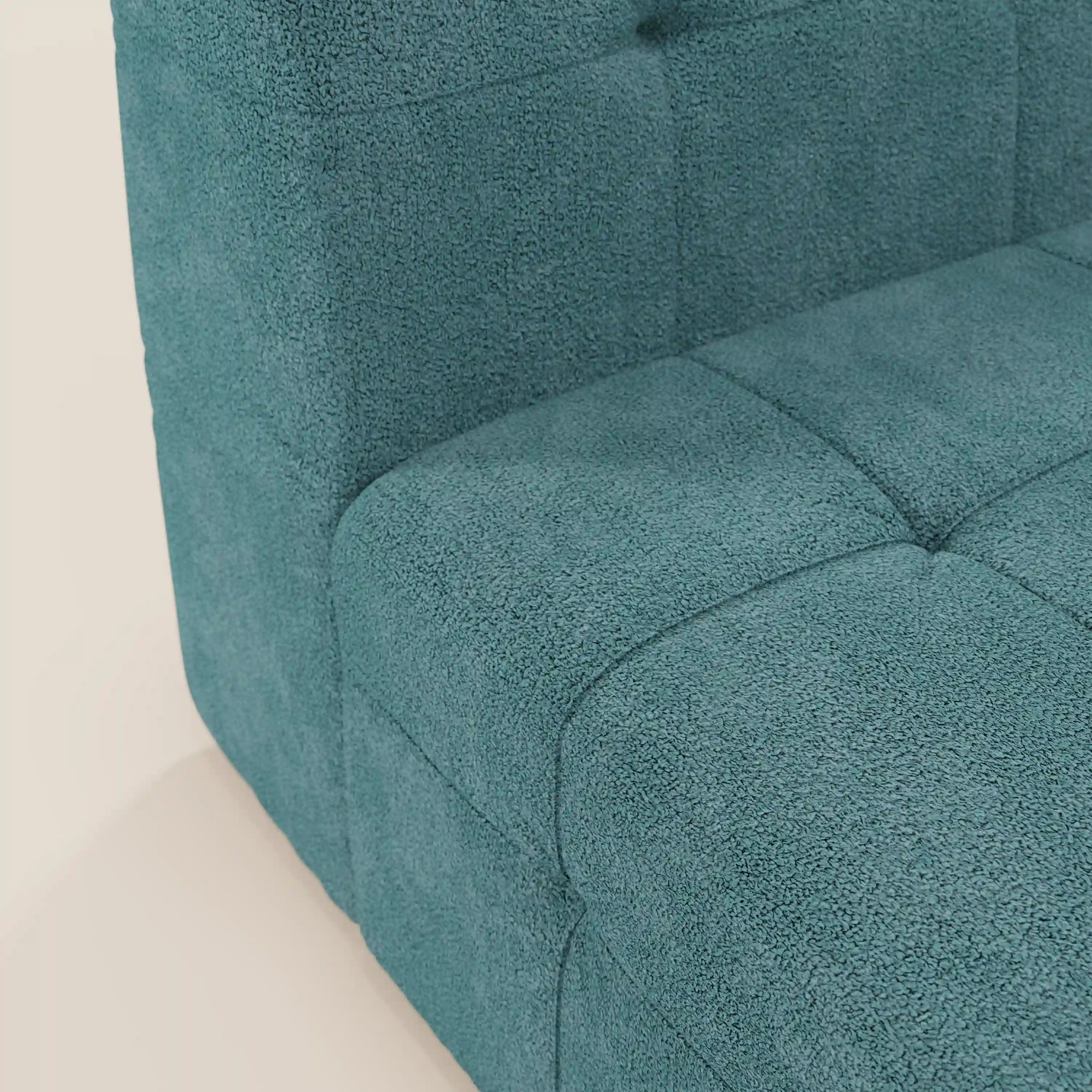Mosaic module fauteuil 77 cm en bouclé - finition capitonnée et design en tissu détachable T21 - Image 67