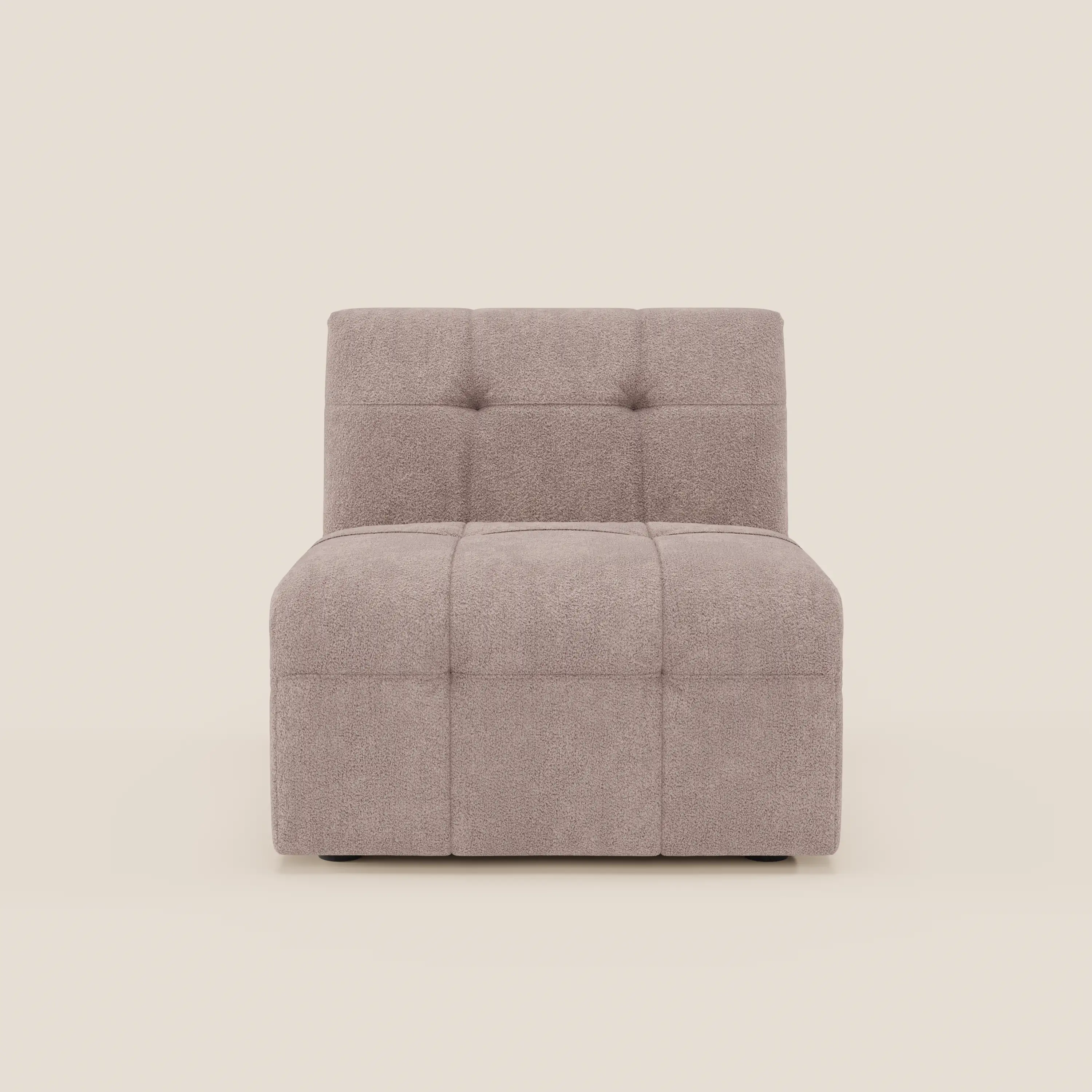 Mosaic module fauteuil 77 cm en bouclé - finition capitonnée et design en tissu détachable T21 - Image 74