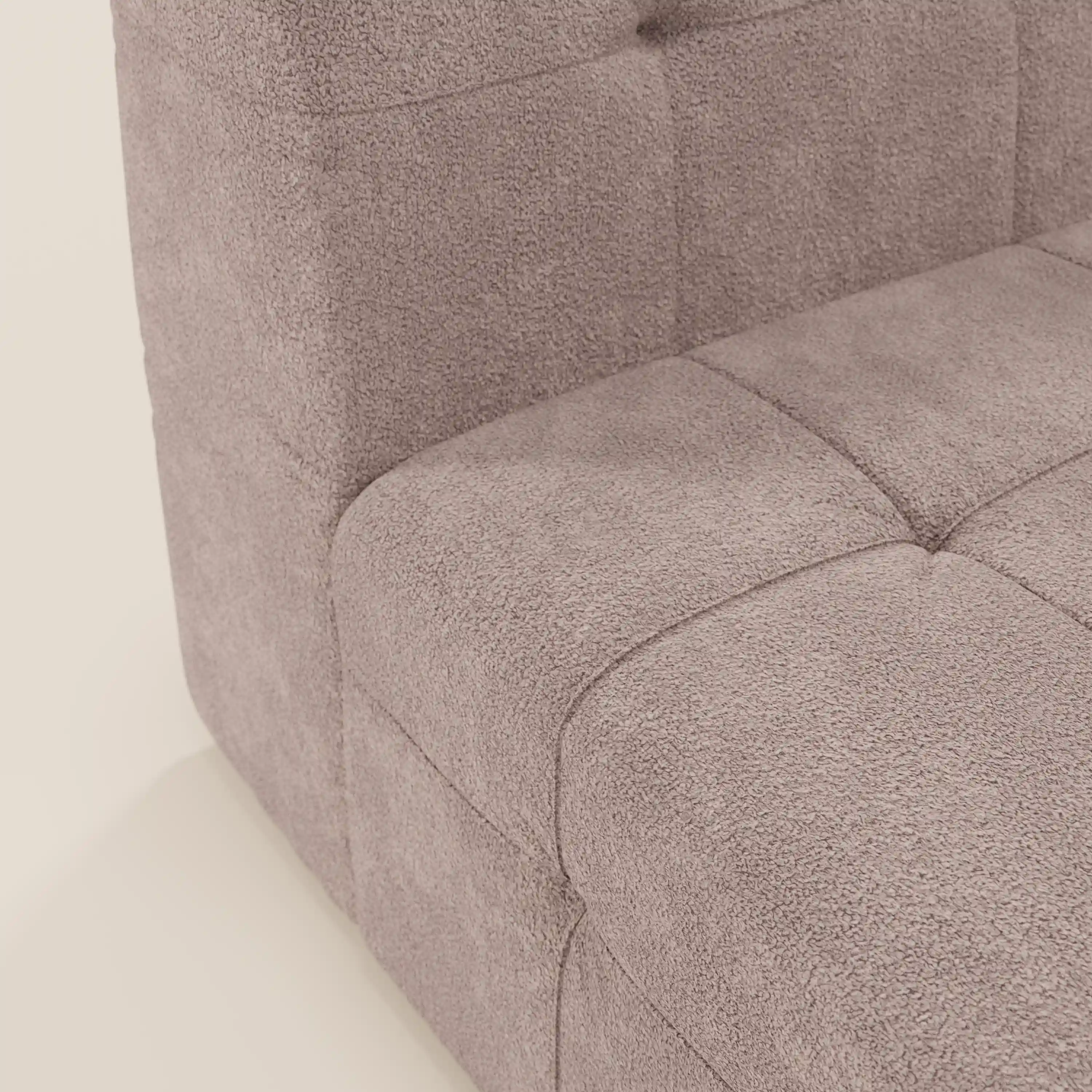 Mosaic module fauteuil 77 cm en bouclé - finition capitonnée et design en tissu détachable T21 - Image 76