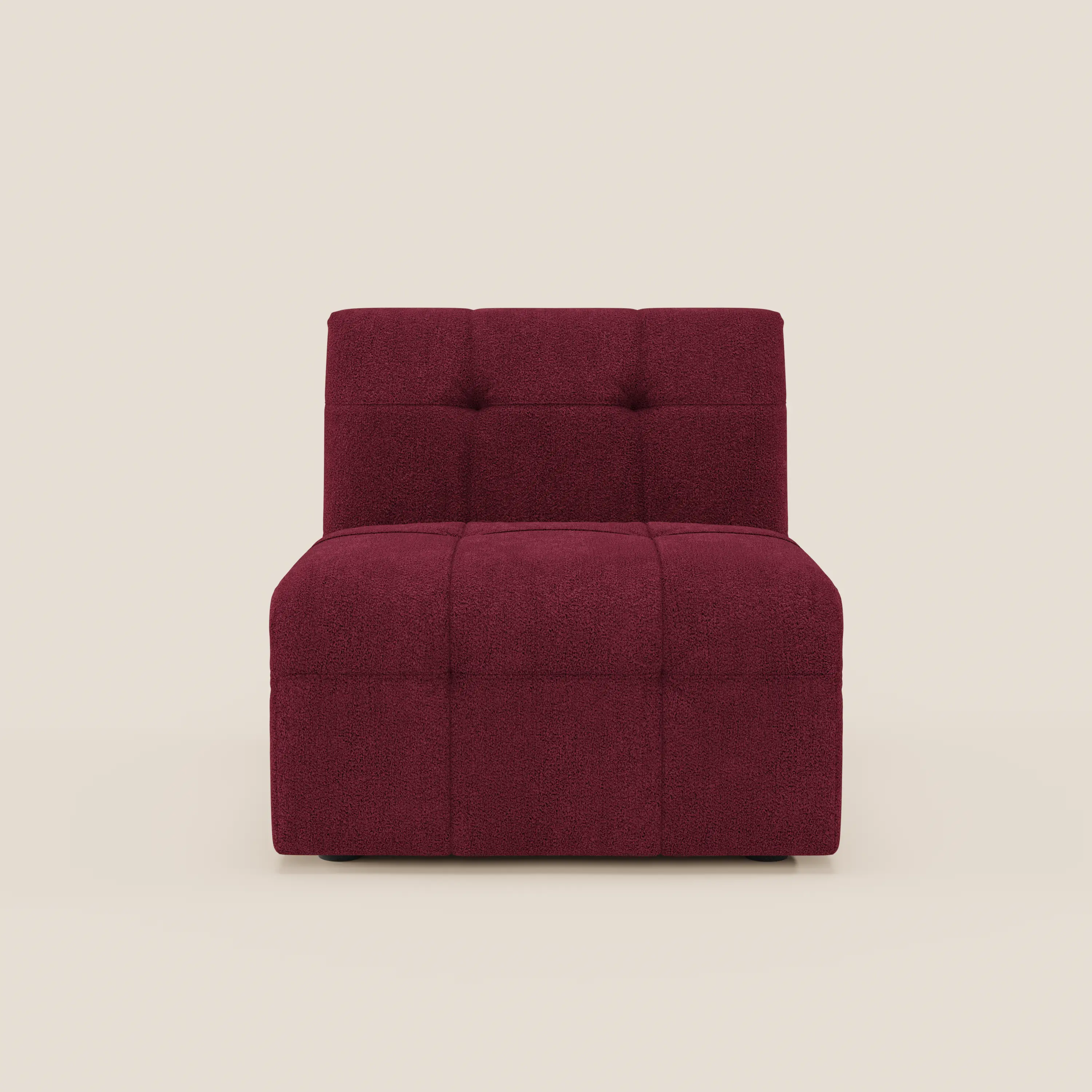 Mosaic module fauteuil 77 cm en bouclé - finition capitonnée et design en tissu détachable T21 - Image 83