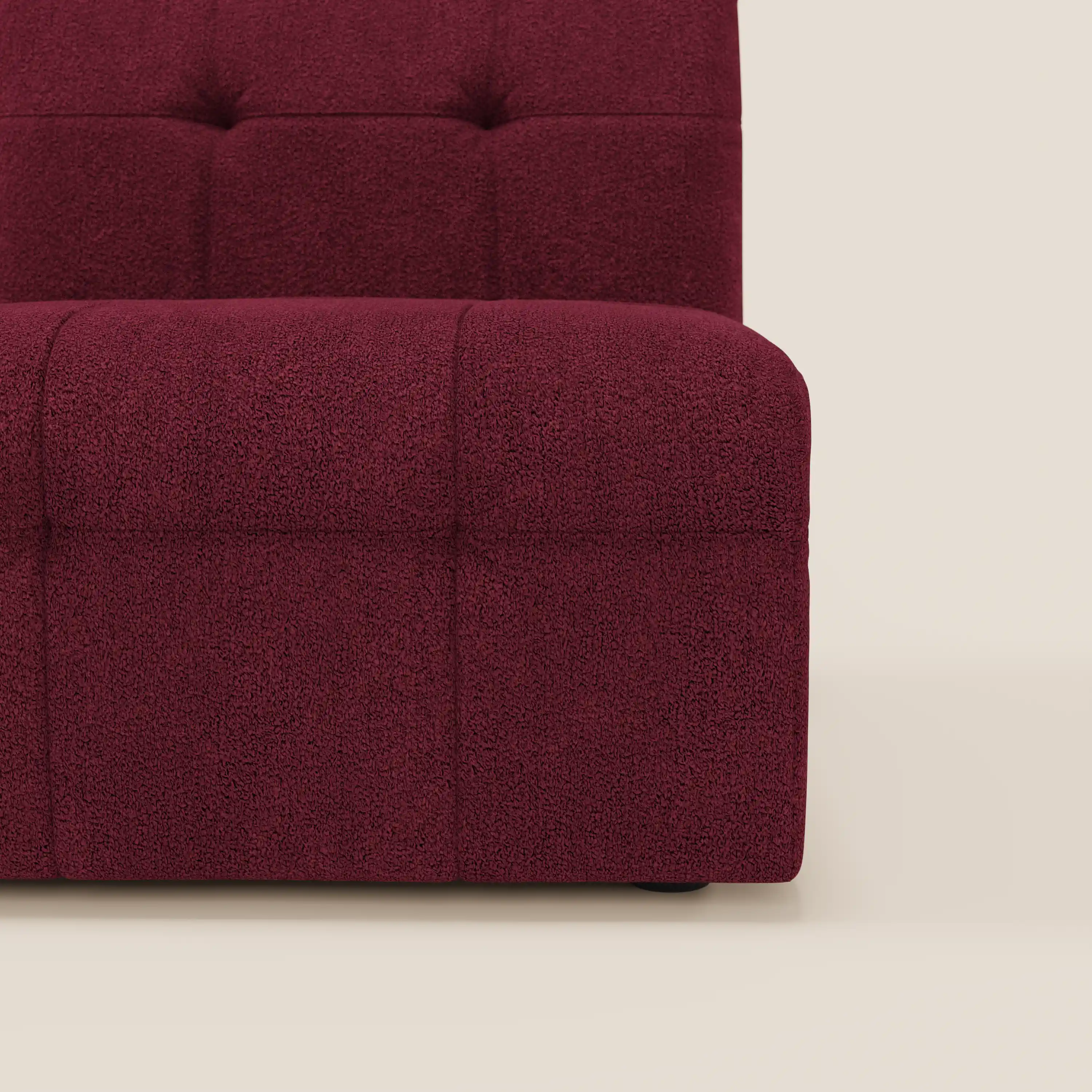 Mosaic module fauteuil 77 cm en bouclé - finition capitonnée et design en tissu détachable T21 - Image 86
