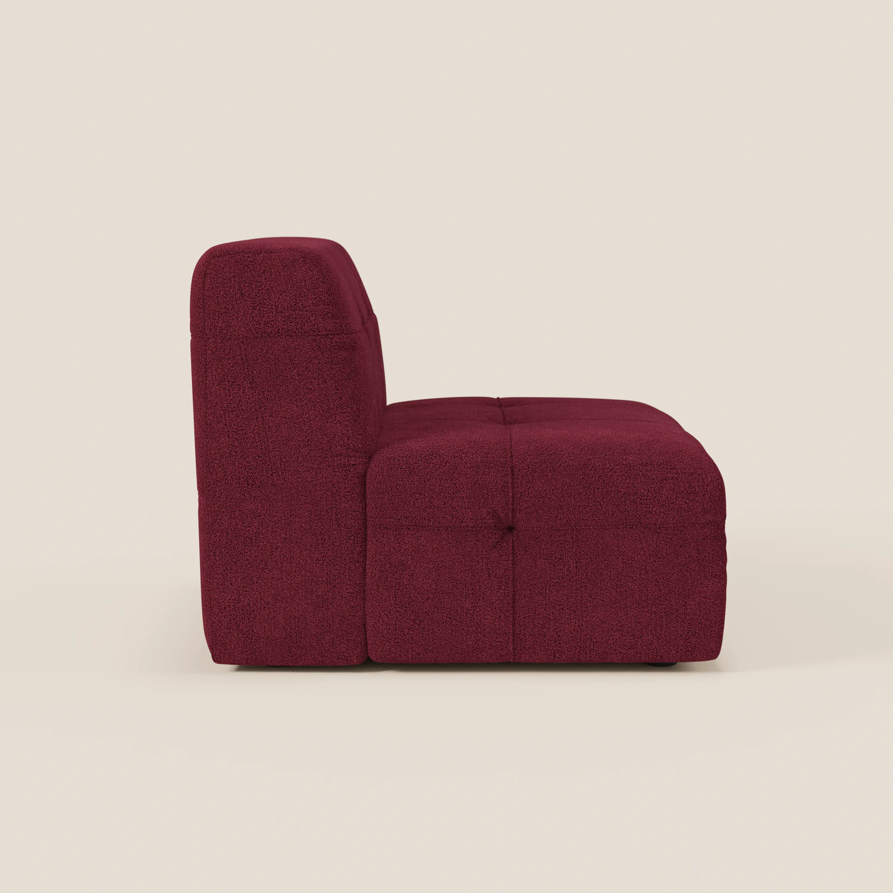 Mosaic module fauteuil 77 cm en bouclé - finition capitonnée et design en tissu détachable T21 - Image 87