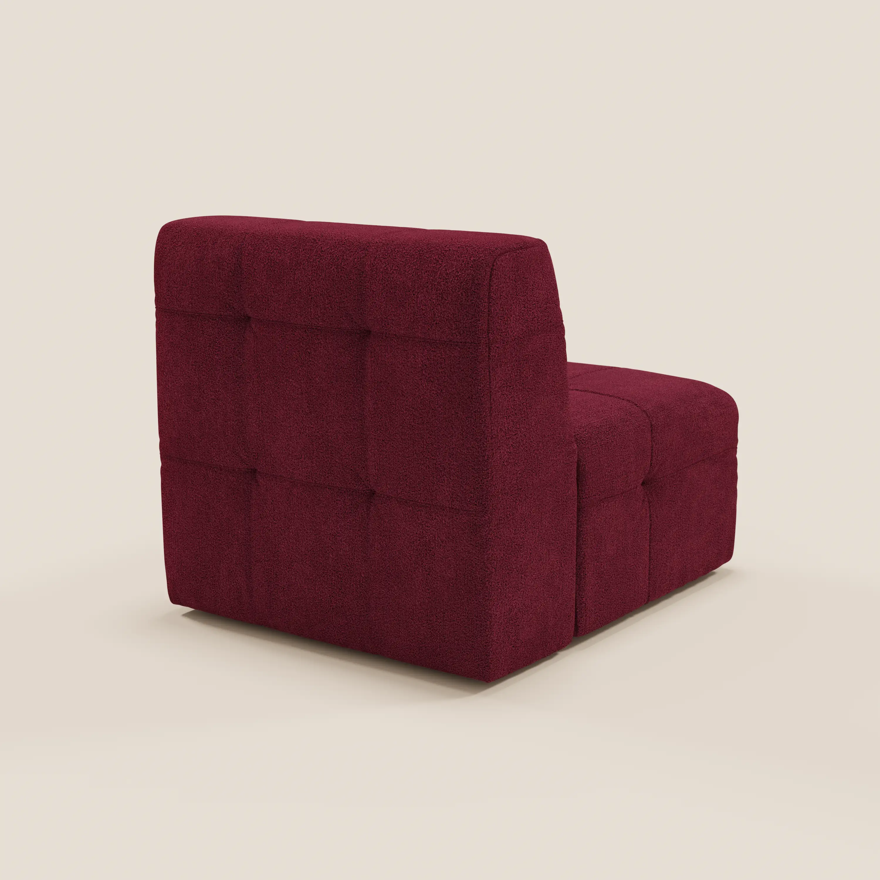 Mosaic module fauteuil 77 cm en bouclé - finition capitonnée et design en tissu détachable T21 - Image 88
