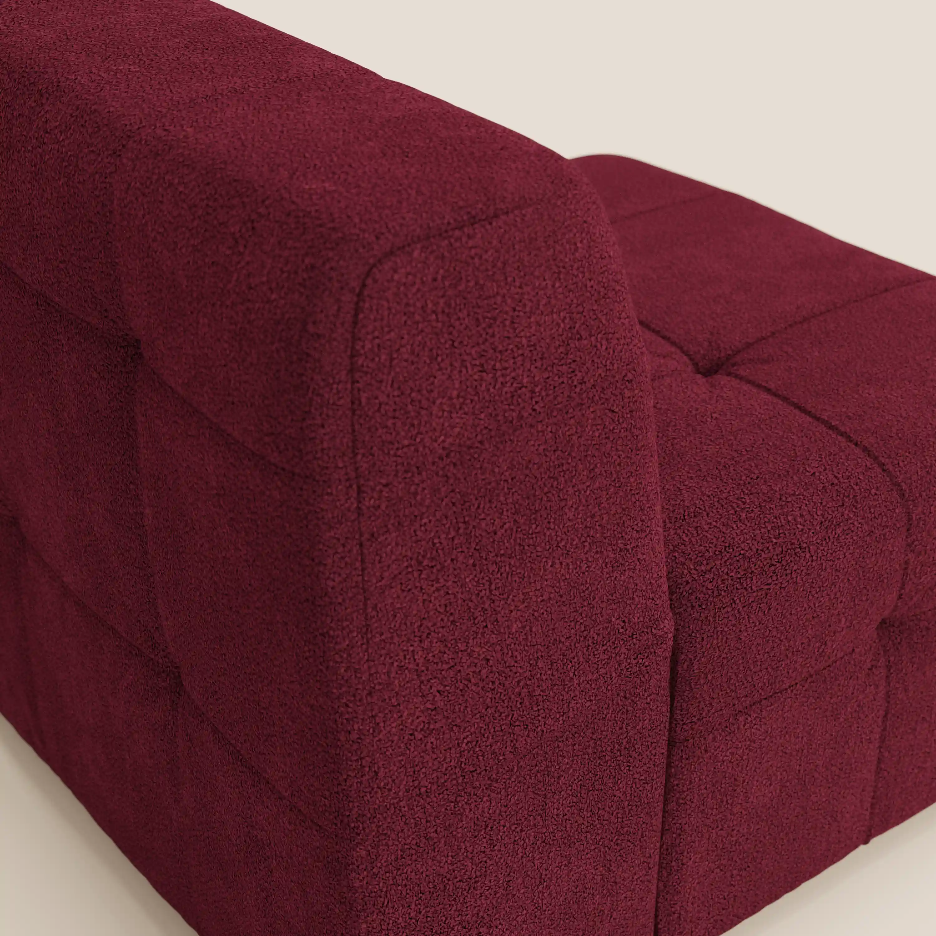 Mosaic module fauteuil 77 cm en bouclé - finition capitonnée et design en tissu détachable T21 - Image 89