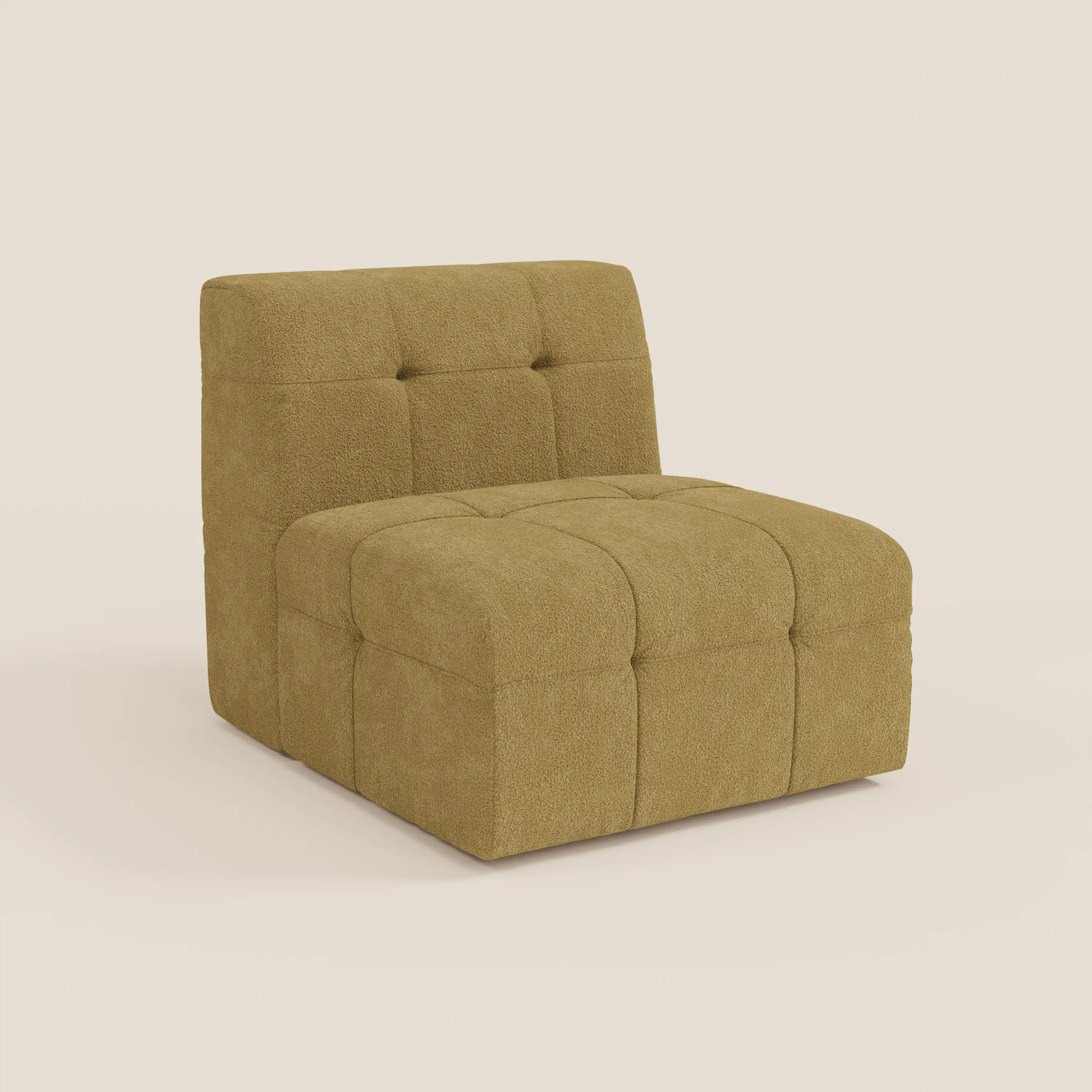 Mosaic module fauteuil 77 cm en bouclé - finition capitonnée et design en tissu détachable T21 - Image 93