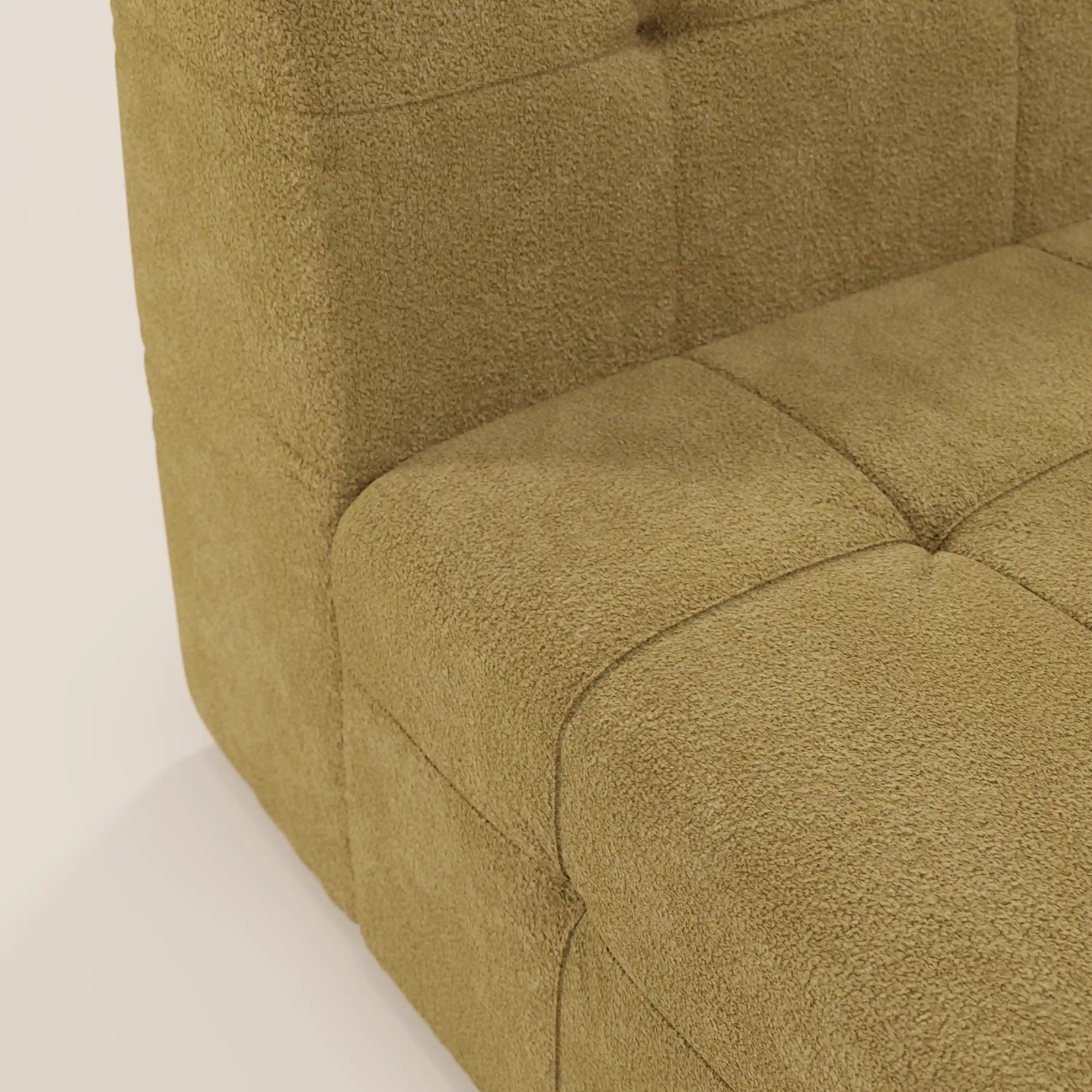 Mosaic module fauteuil 77 cm en bouclé - finition capitonnée et design en tissu détachable T21 - Image 94