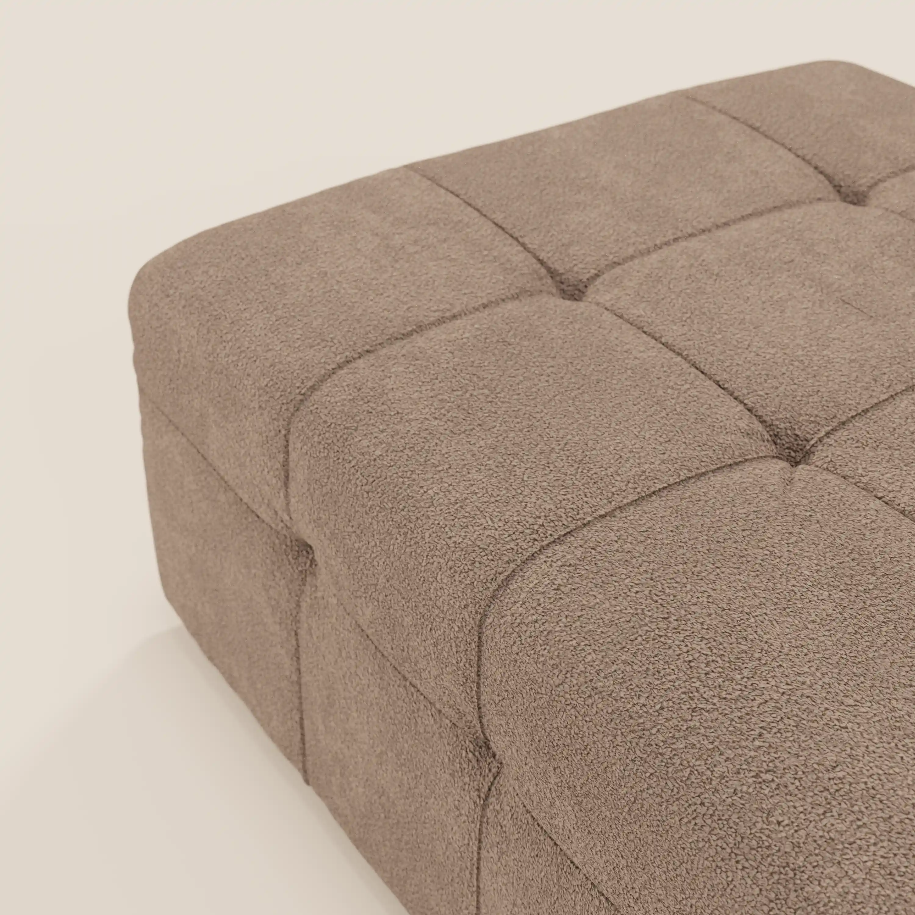 Mosaic Pouf et module en bouclé - 96 x 77 cm, design capitonné en tissu détachable T21 - Image 104