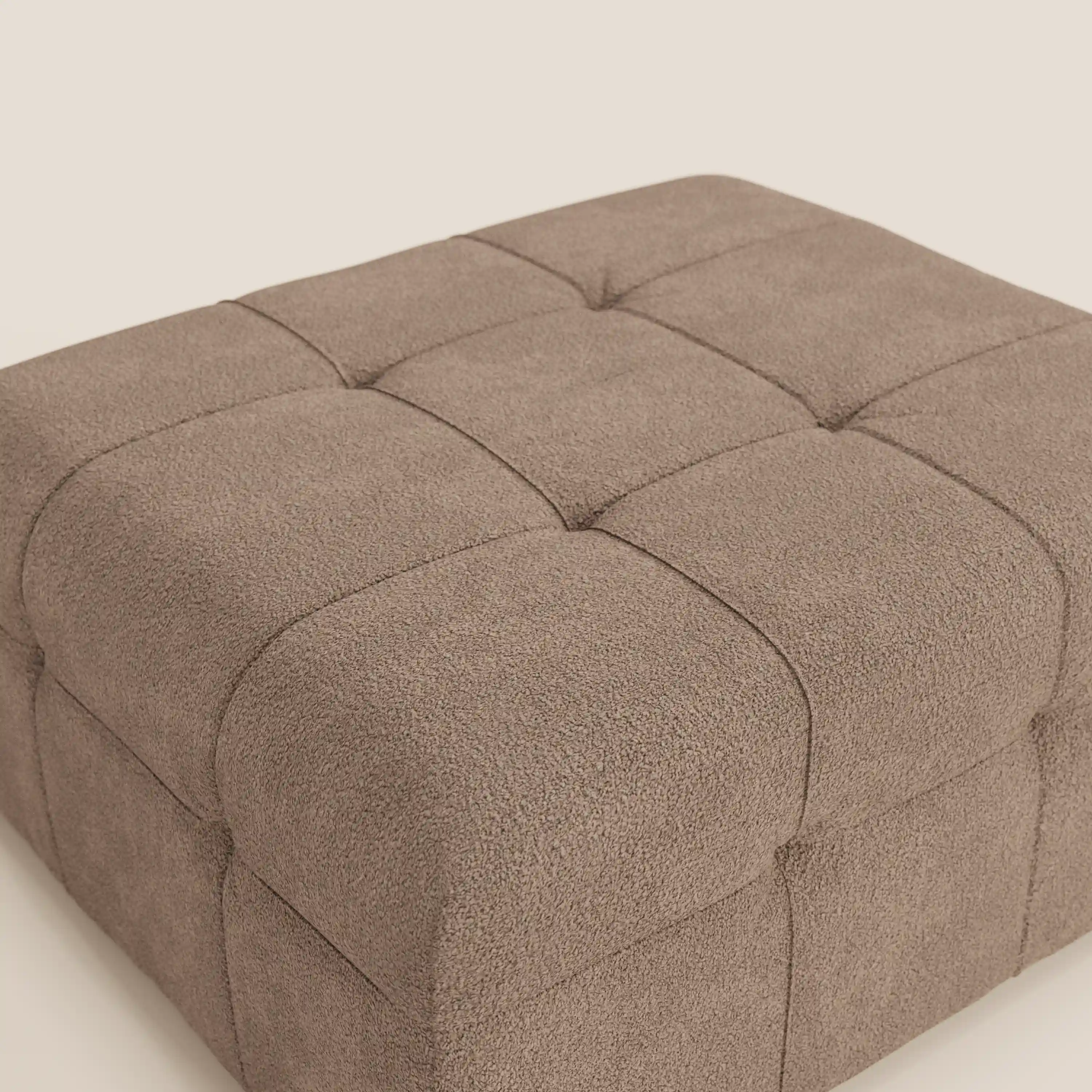 Mosaic Pouf et module en bouclé - 96 x 77 cm, design capitonné en tissu détachable T21 - Image 105