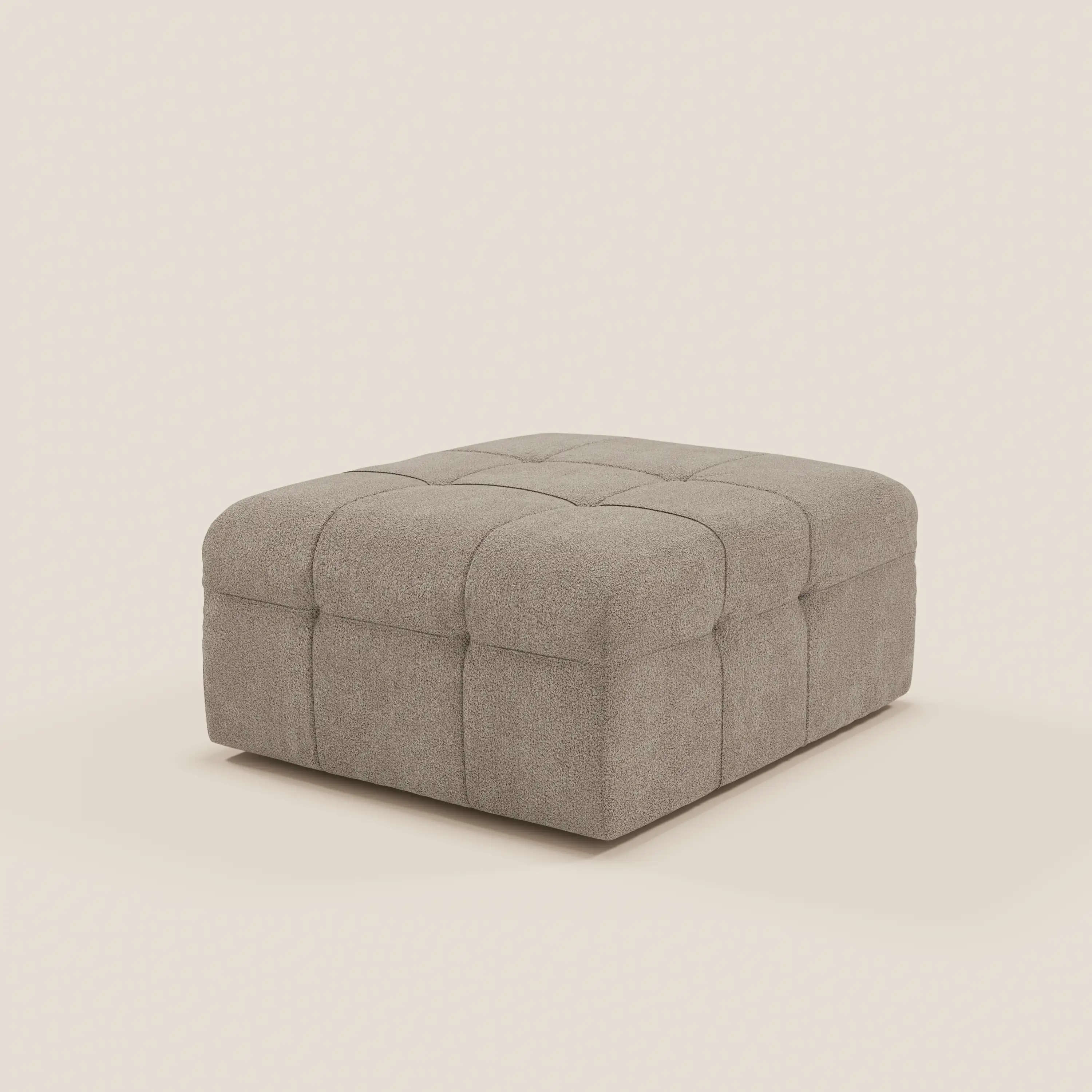 Mosaic Pouf et module en bouclé - 96 x 77 cm, design capitonné en tissu détachable T21 - Image 116