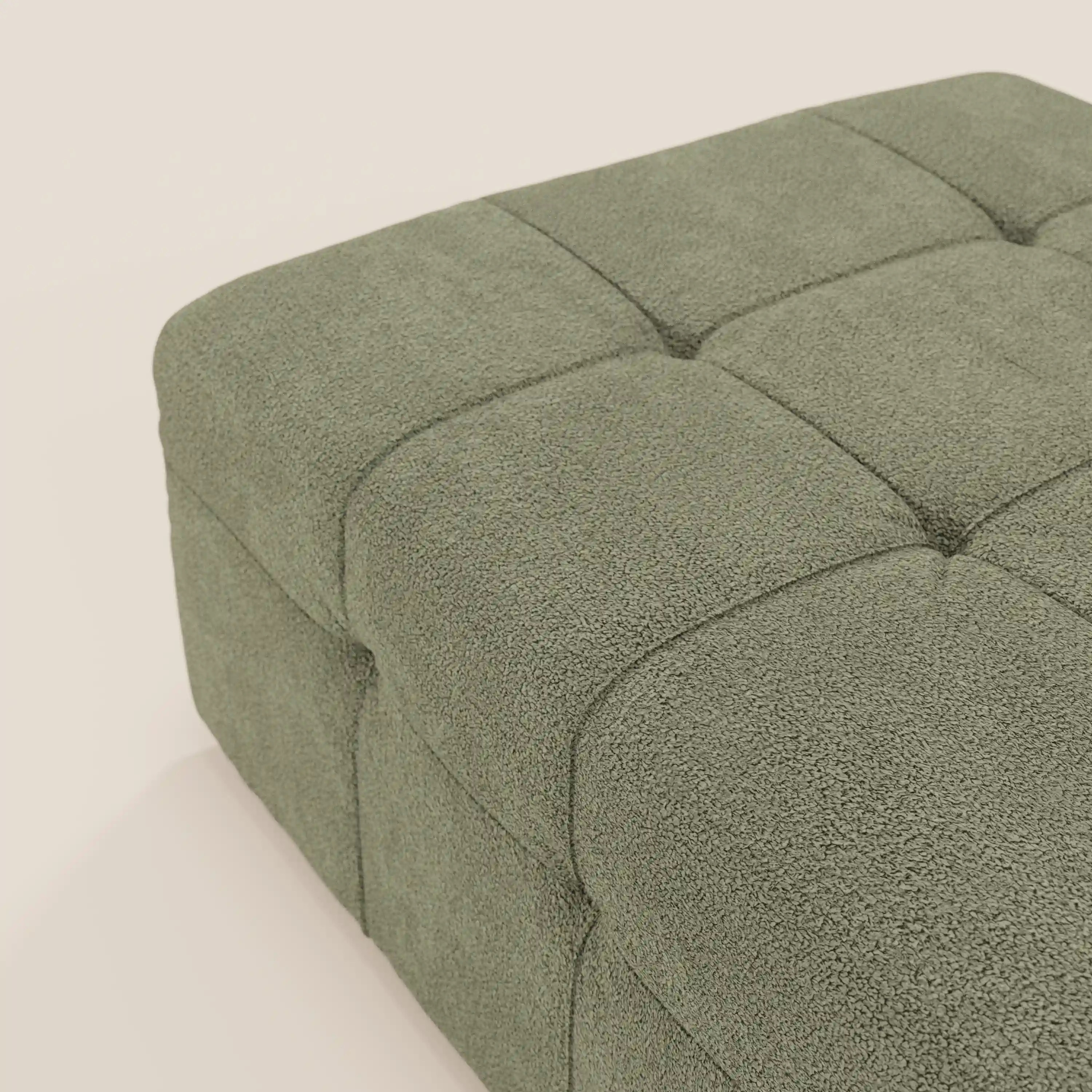 Mosaic Pouf et module en bouclé - 96 x 77 cm, design capitonné en tissu détachable T21 - Image 122