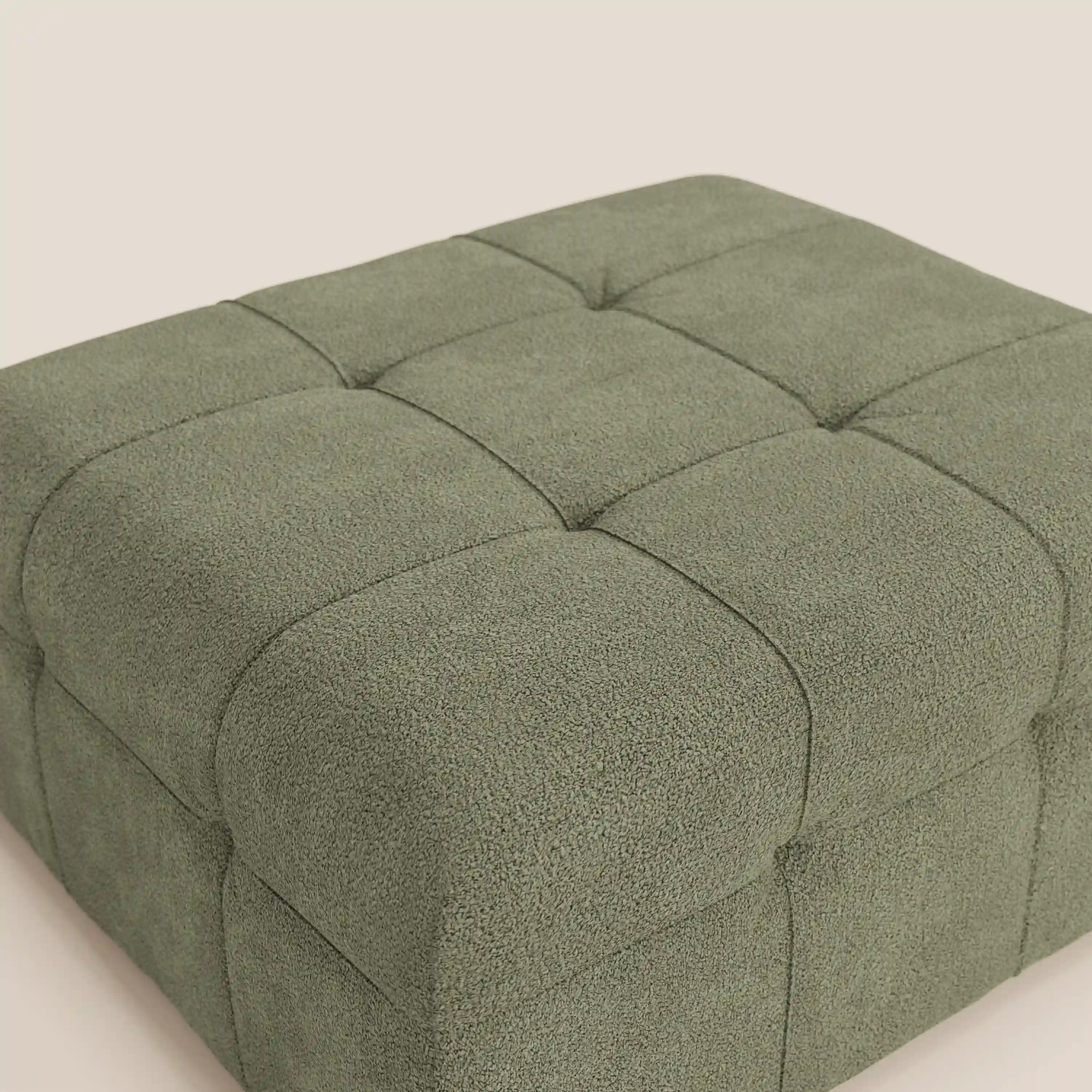 Mosaic Pouf et module en bouclé - 96 x 77 cm, design capitonné en tissu détachable T21 - Image 123
