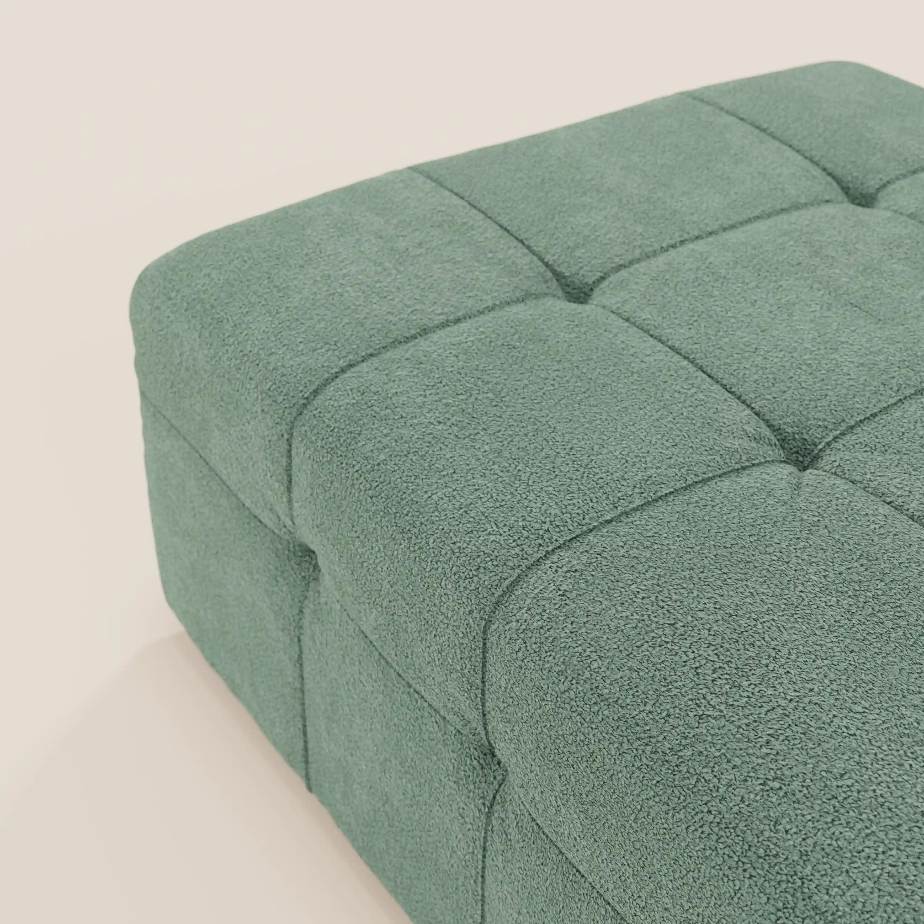 Mosaic Pouf et module en bouclé - 96 x 77 cm, design capitonné en tissu détachable T21 - Image 131