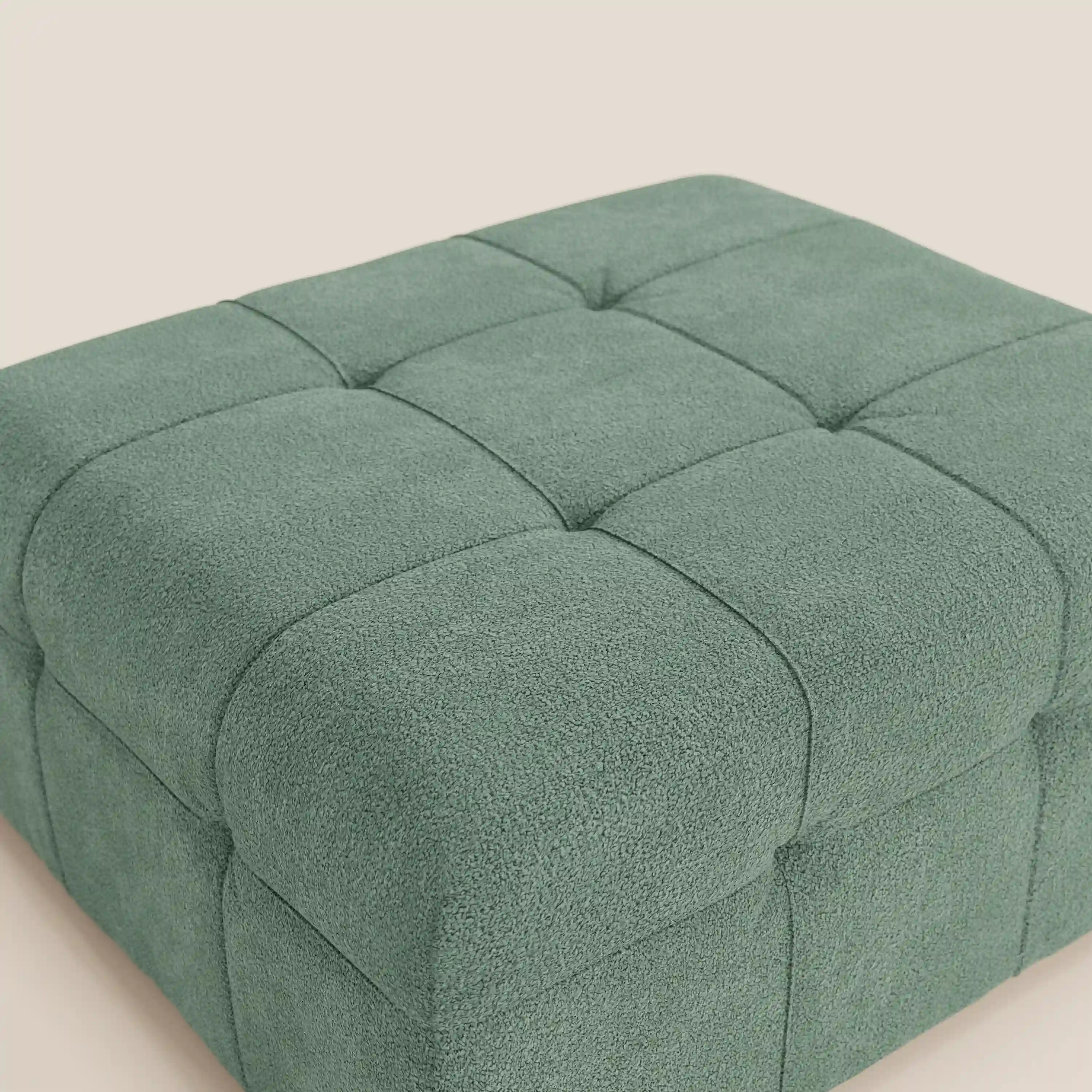 Mosaic Pouf et module en bouclé - 96 x 77 cm, design capitonné en tissu détachable T21 - Image 132
