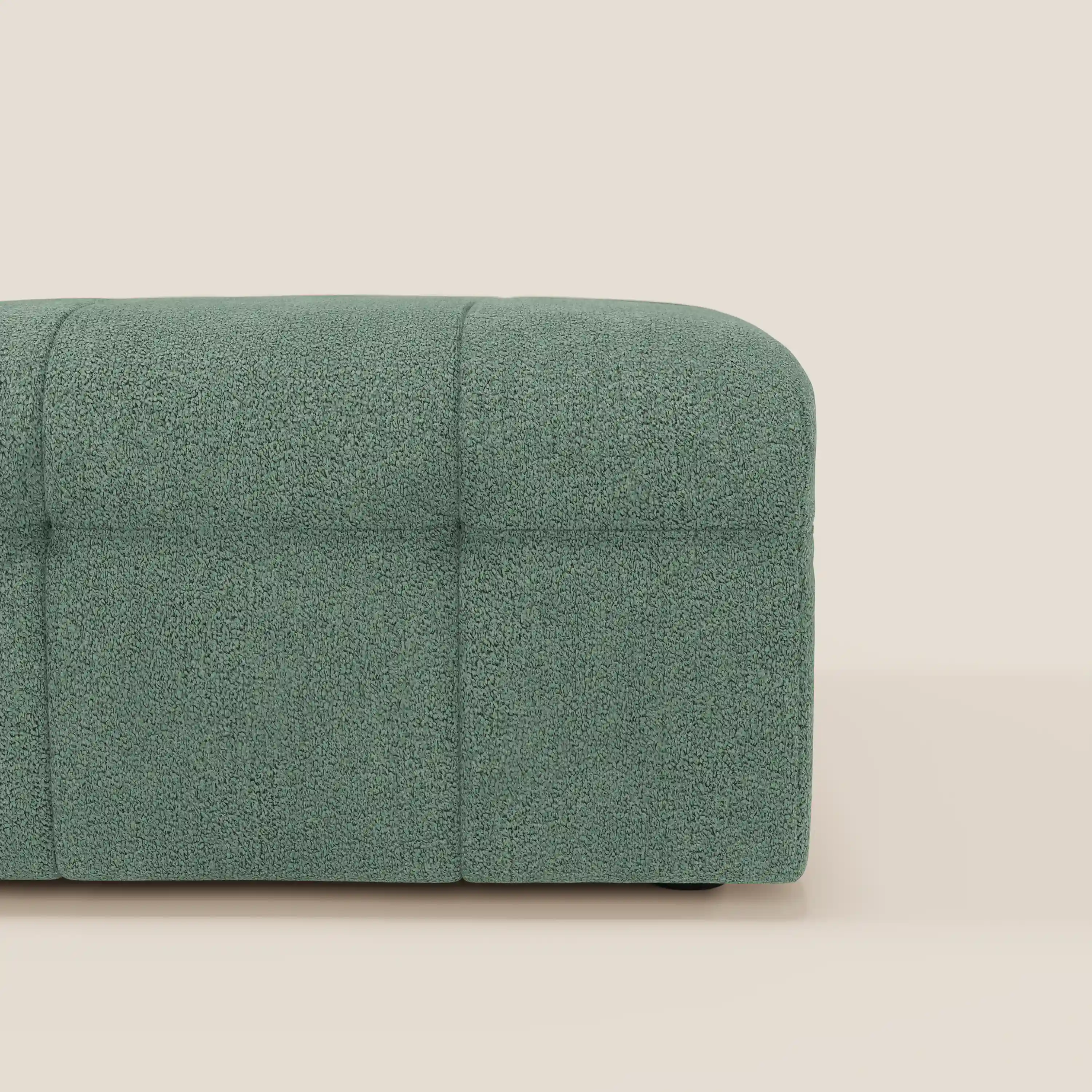 Mosaic Pouf et module en bouclé - 96 x 77 cm, design capitonné en tissu détachable T21 - Image 135