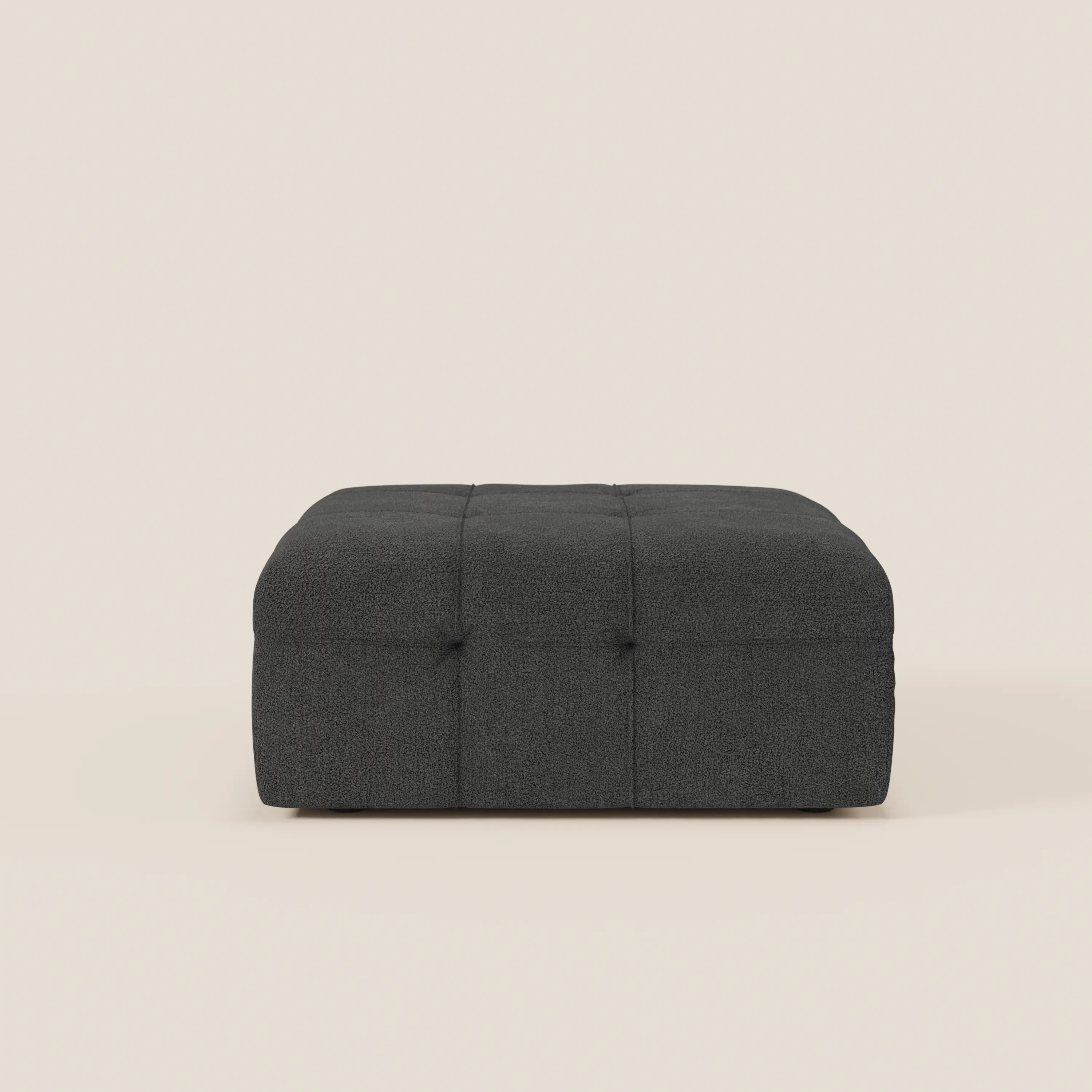 Mosaic Pouf et module en bouclé - 96 x 77 cm, design capitonné en tissu détachable T21 - Image 16
