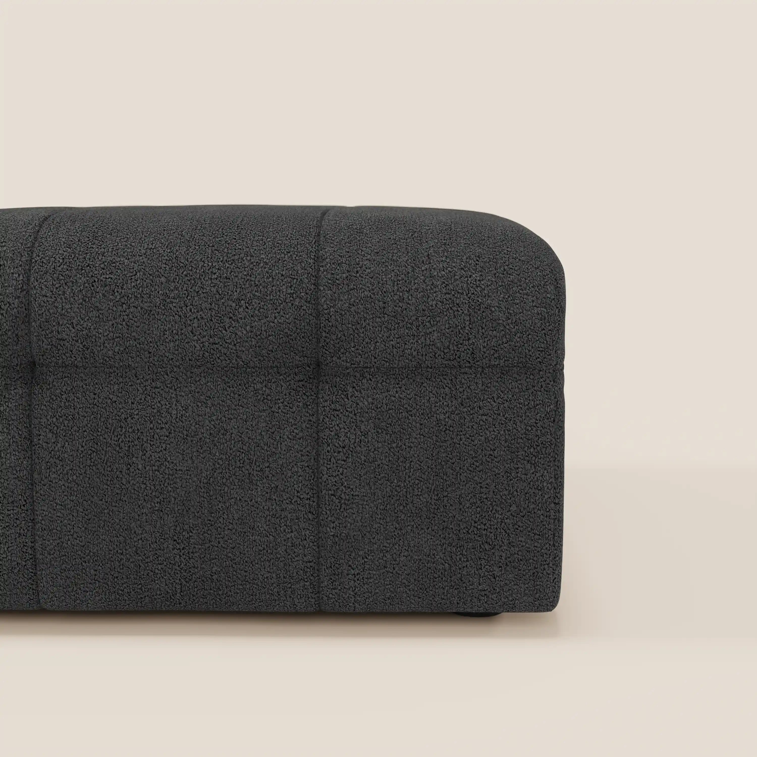 Mosaic Pouf et module en bouclé - 96 x 77 cm, design capitonné en tissu détachable T21 - Image 18