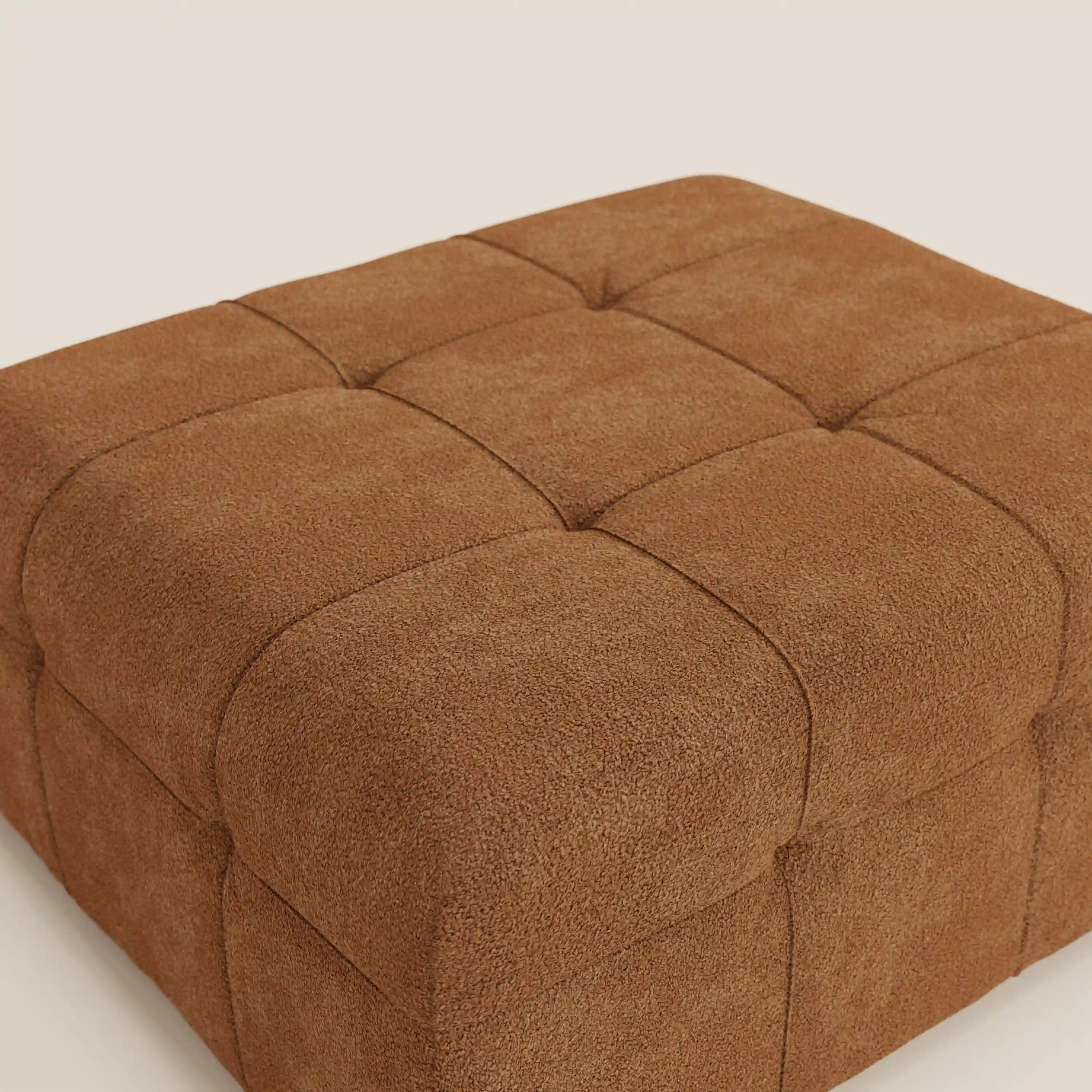 Mosaic Pouf et module en bouclé - 96 x 77 cm, design capitonné en tissu détachable T21 - Image 24