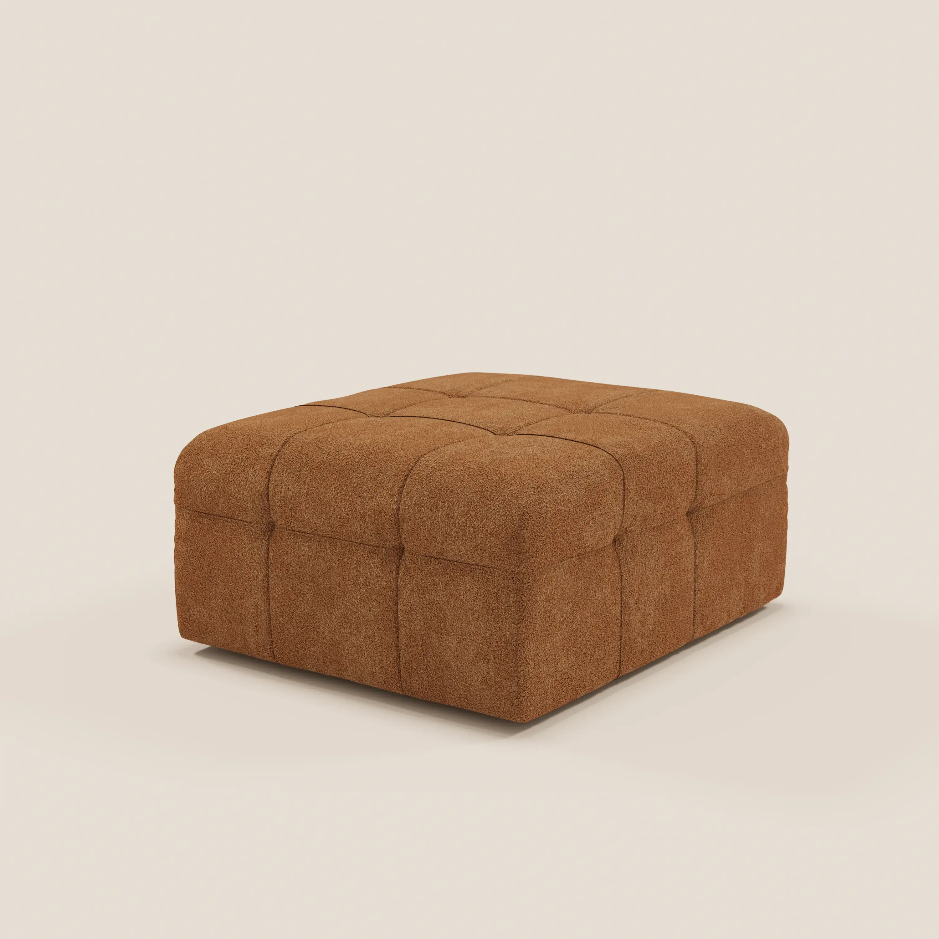 Mosaic Pouf et module en bouclé - 96 x 77 cm, design capitonné en tissu détachable T21 - Image 26