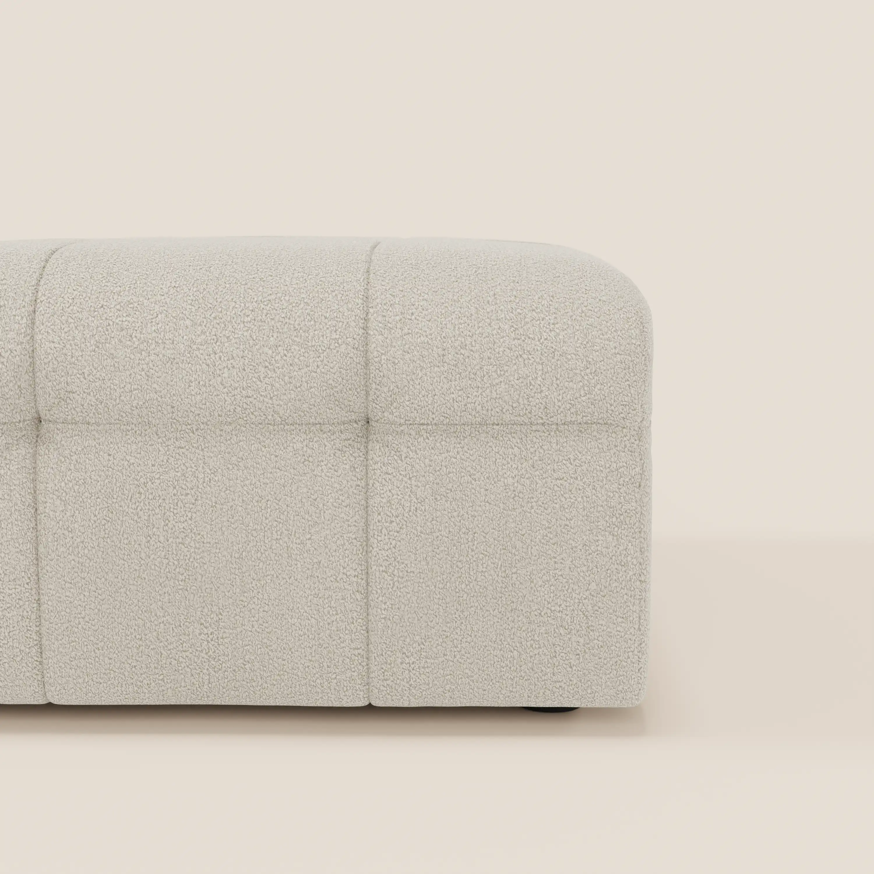 Mosaic Pouf et module en bouclé - 96 x 77 cm, design capitonné en tissu détachable T21 - Image 45