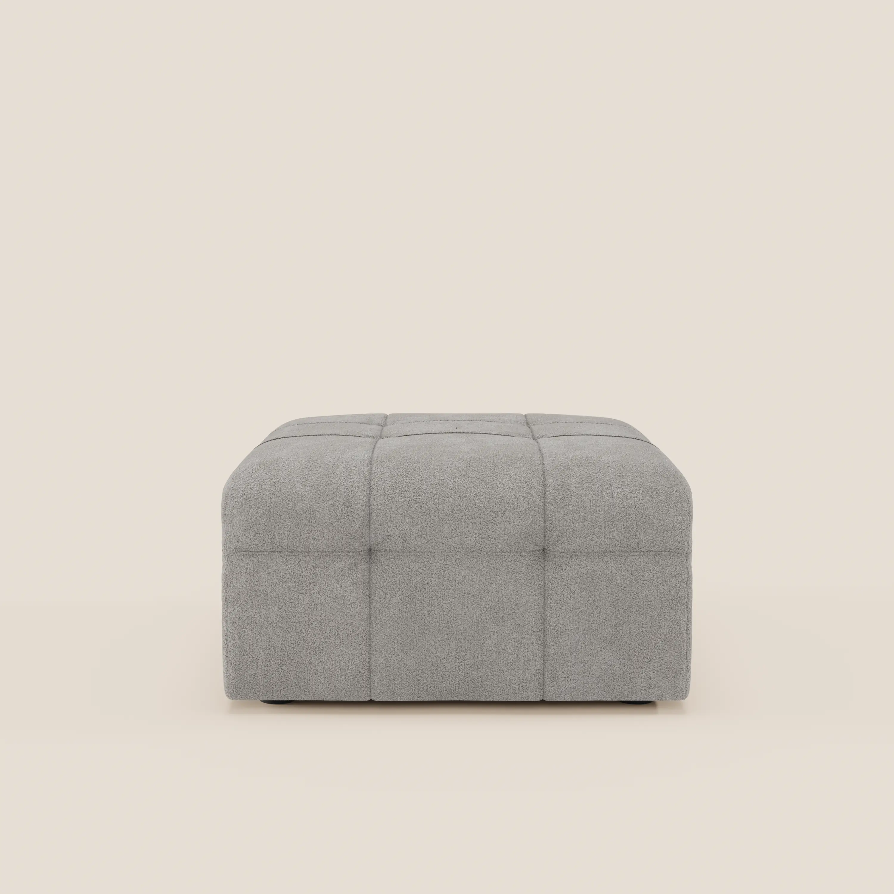 Mosaic Pouf et module en bouclé - 96 x 77 cm, design capitonné en tissu détachable T21 - Image 48