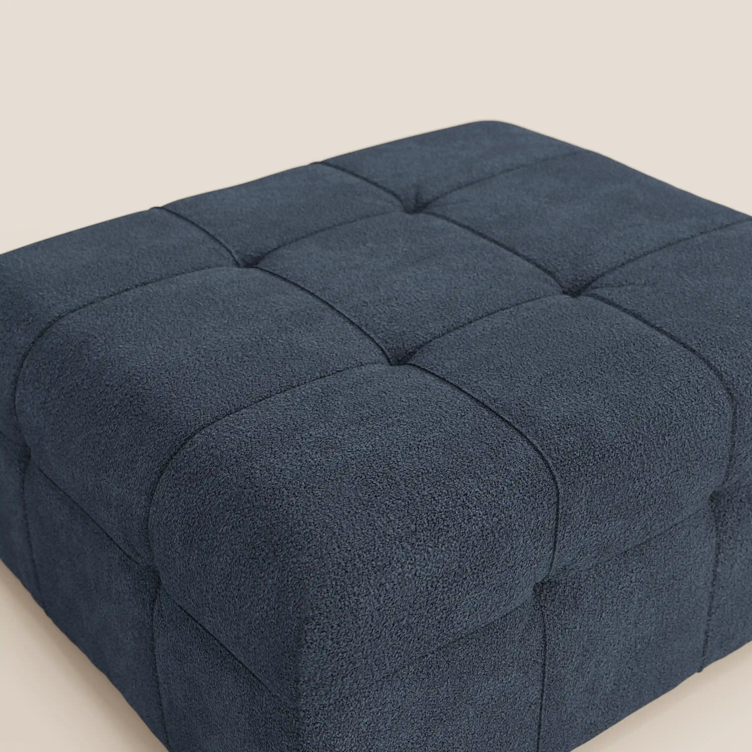 Mosaic Pouf et module en bouclé - 96 x 77 cm, design capitonné en tissu détachable T21 - Image 5