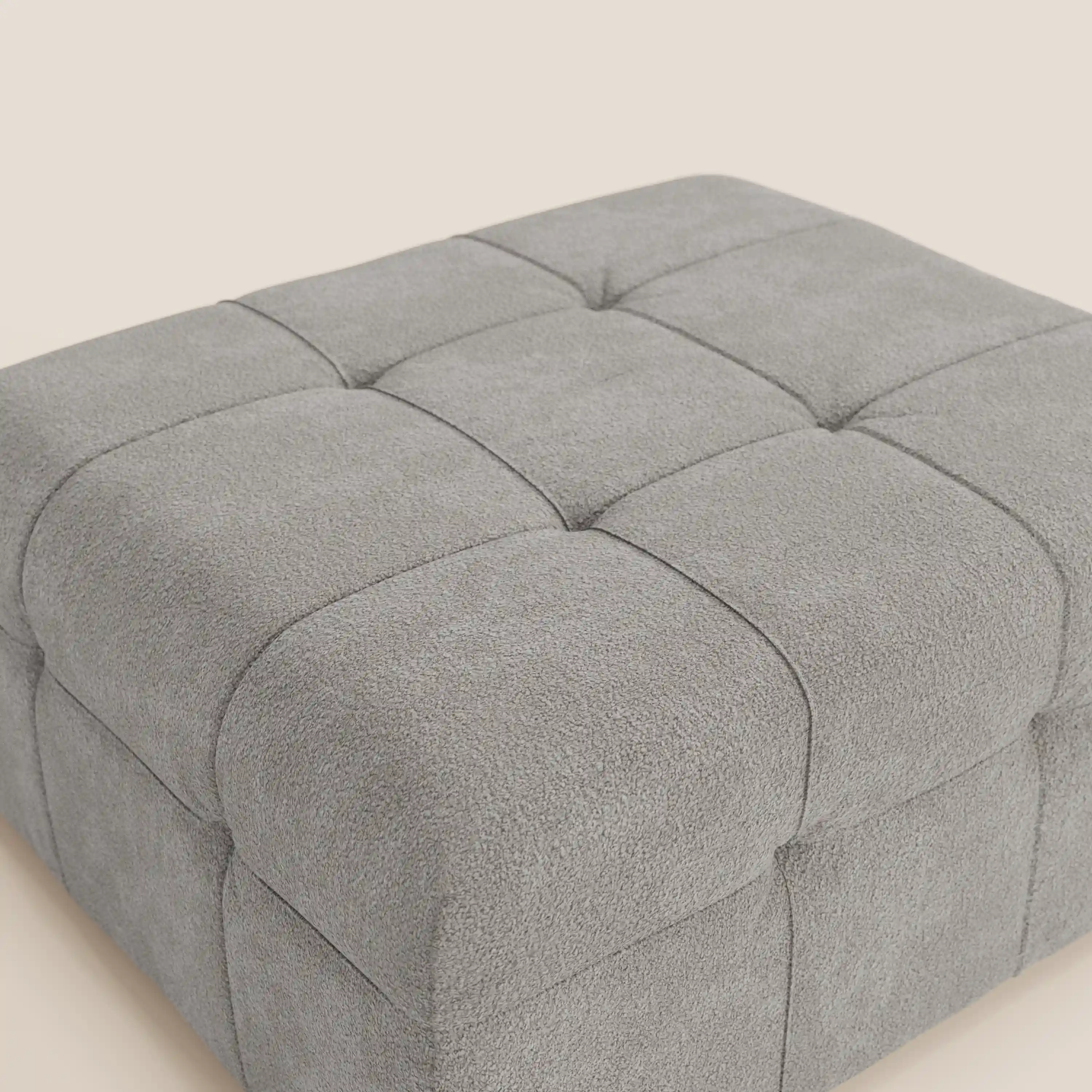 Mosaic Pouf et module en bouclé - 96 x 77 cm, design capitonné en tissu détachable T21 - Image 51
