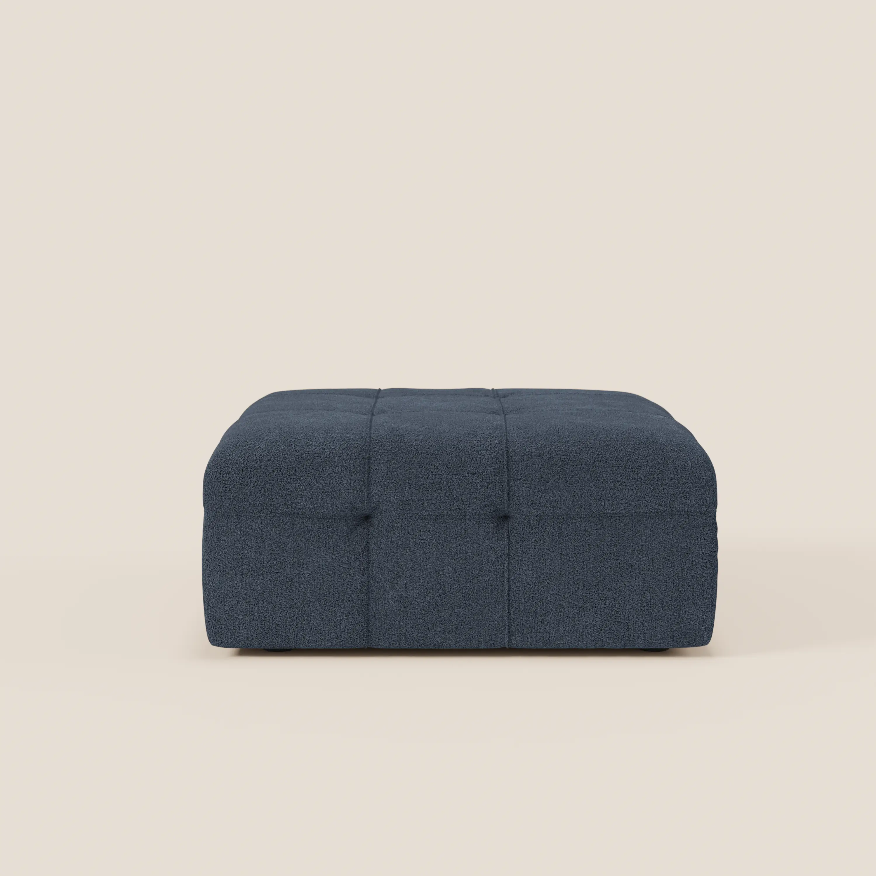 Mosaic Pouf et module en bouclé - 96 x 77 cm, design capitonné en tissu détachable T21 - Image 6