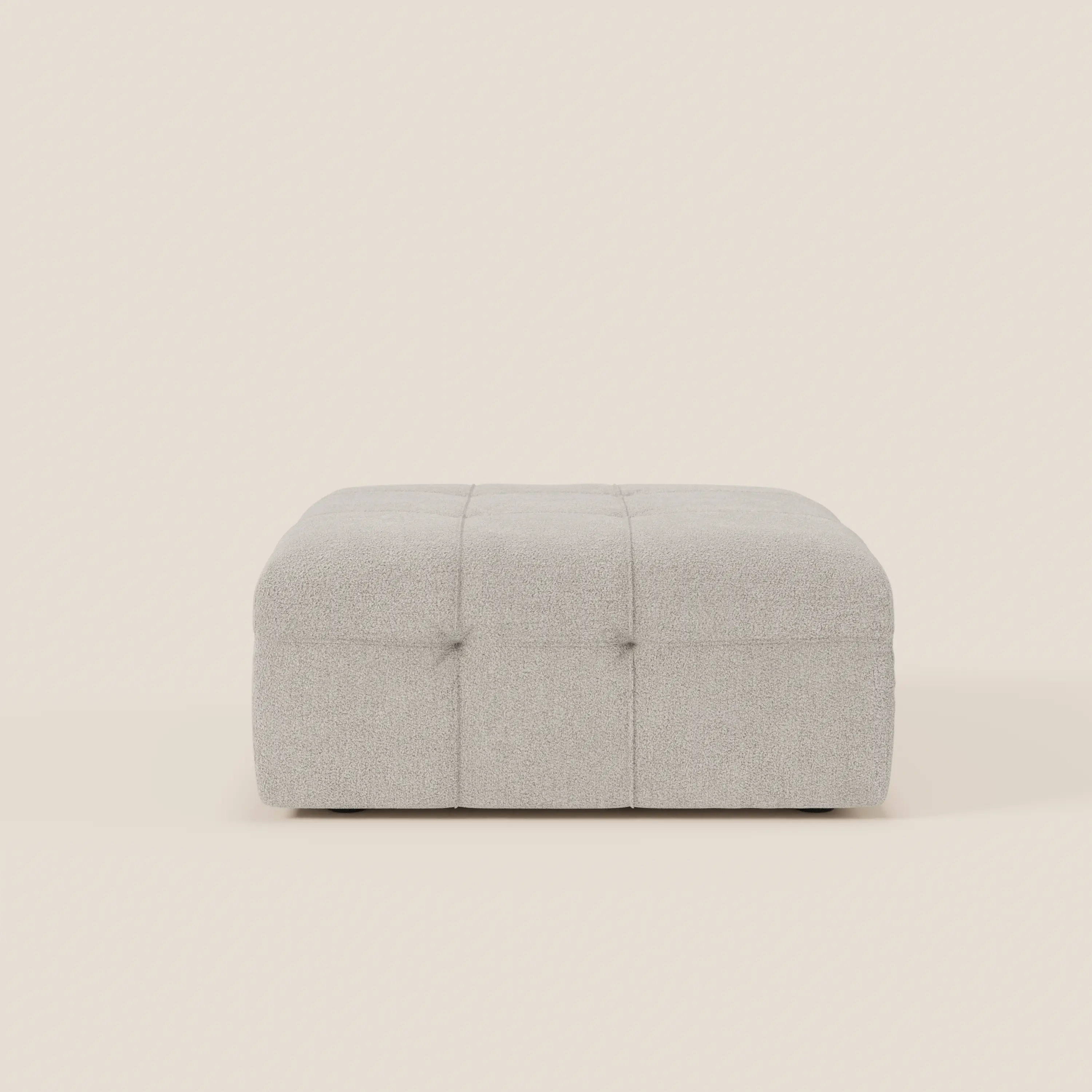 Mosaic Pouf et module en bouclé - 96 x 77 cm, design capitonné en tissu détachable T21 - Image 61