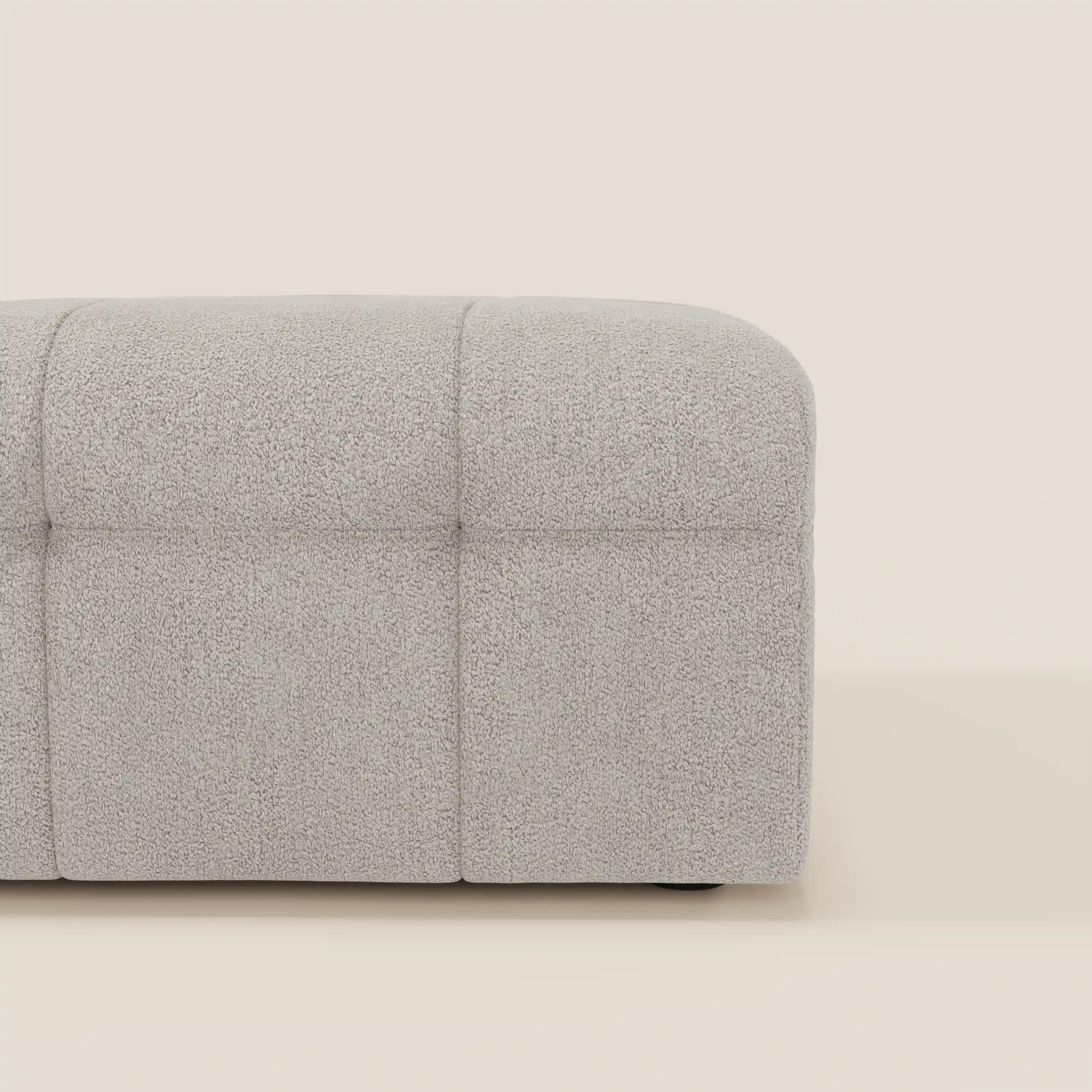 Mosaic Pouf et module en bouclé - 96 x 77 cm, design capitonné en tissu détachable T21 - Image 63