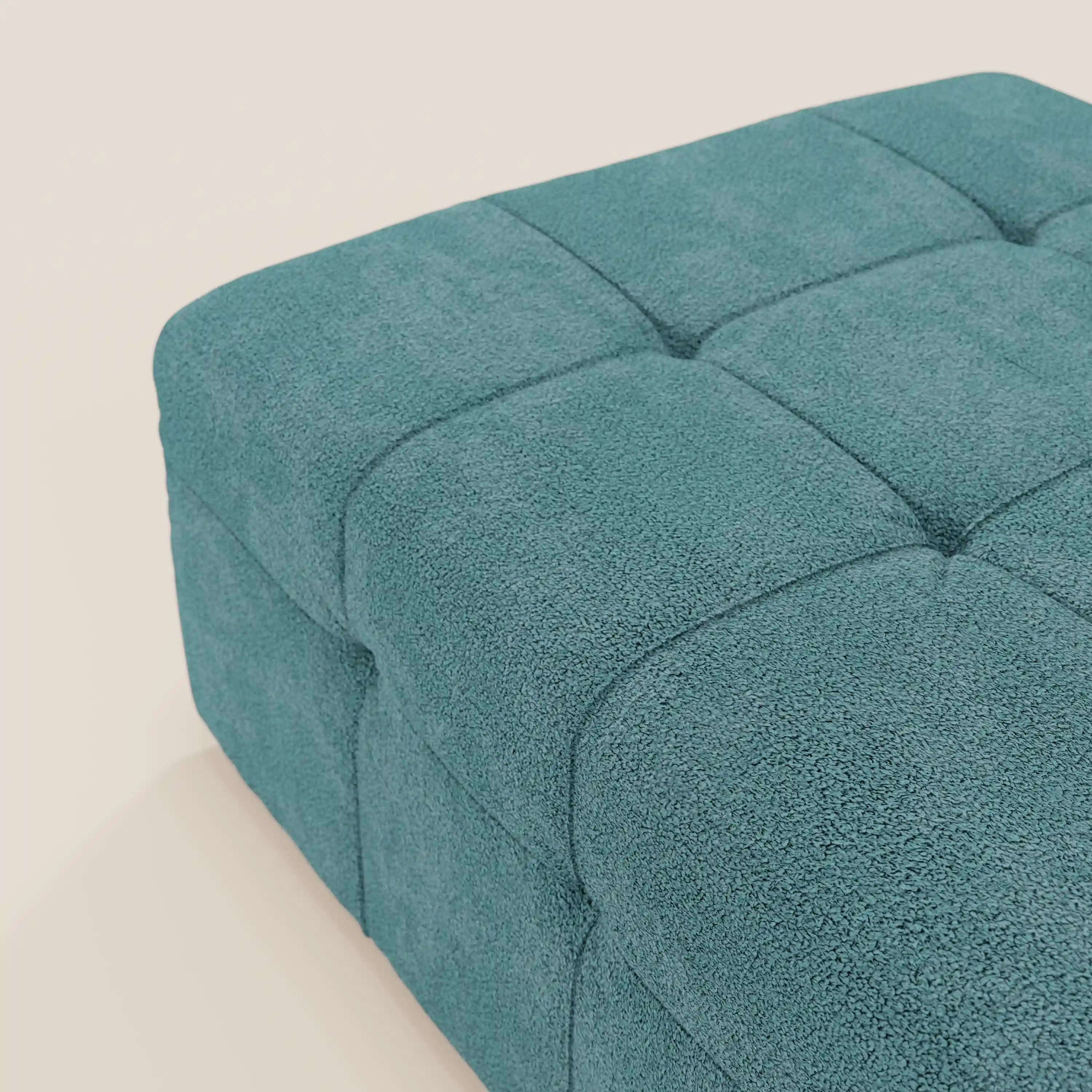 Mosaic Pouf et module en bouclé - 96 x 77 cm, design capitonné en tissu détachable T21 - Image 68