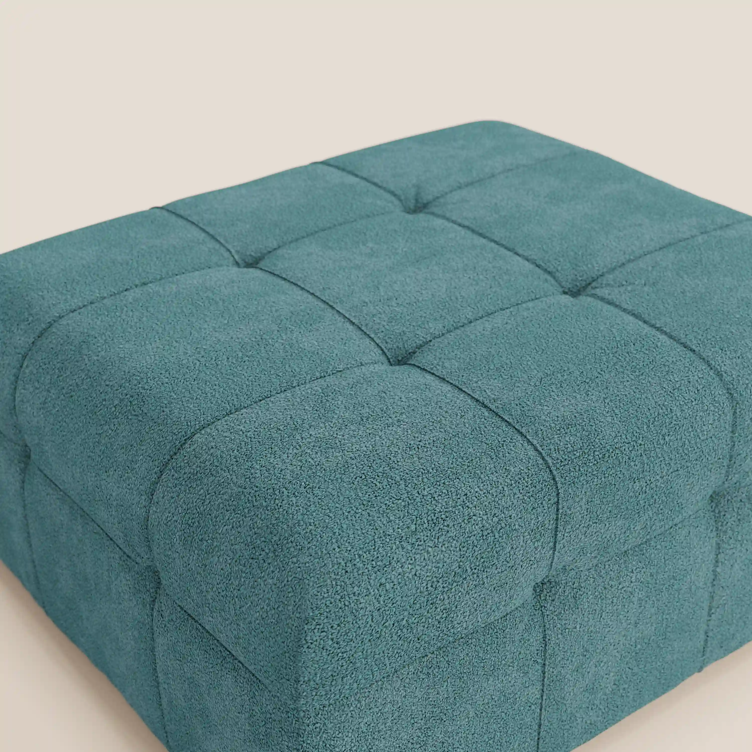 Mosaic Pouf et module en bouclé - 96 x 77 cm, design capitonné en tissu détachable T21 - Image 69