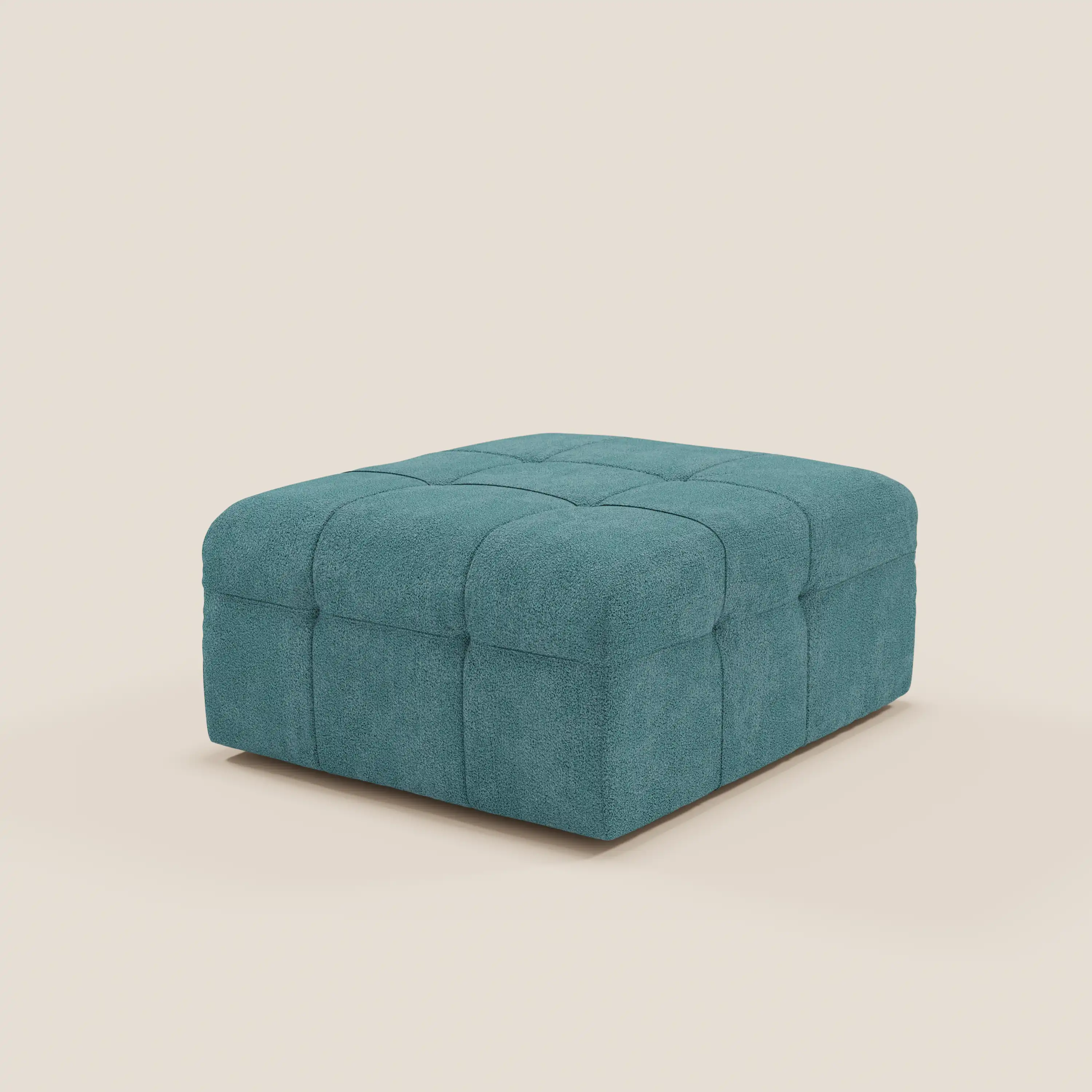 Mosaic Pouf et module en bouclé - 96 x 77 cm, design capitonné en tissu détachable T21 - Image 71