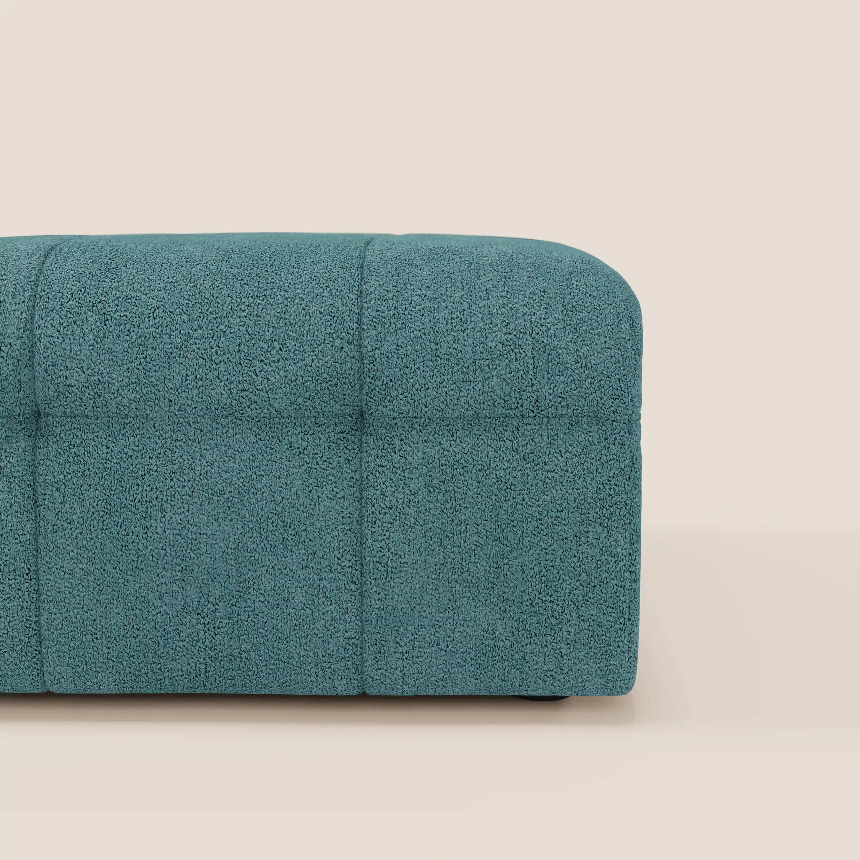 Mosaic Pouf et module en bouclé - 96 x 77 cm, design capitonné en tissu détachable T21 - Image 72