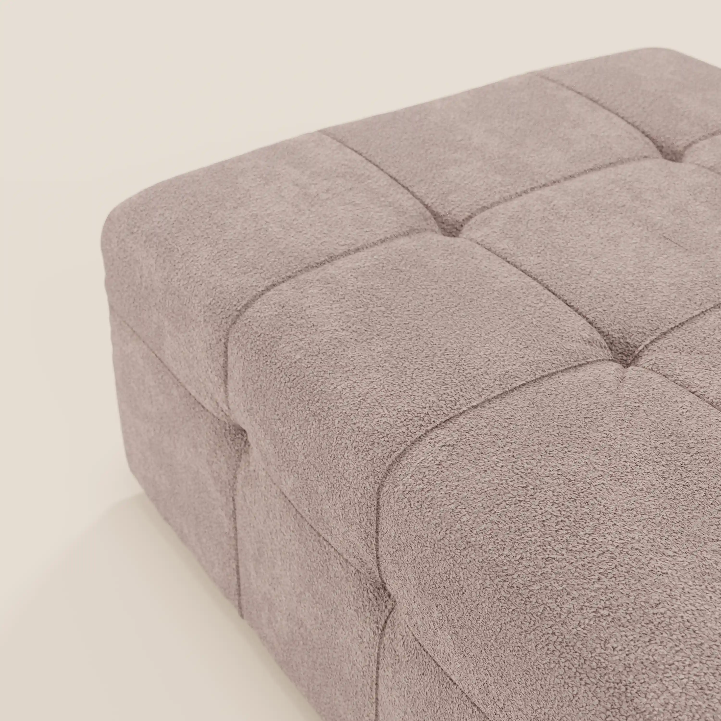 Mosaic Pouf et module en bouclé - 96 x 77 cm, design capitonné en tissu détachable T21 - Image 77