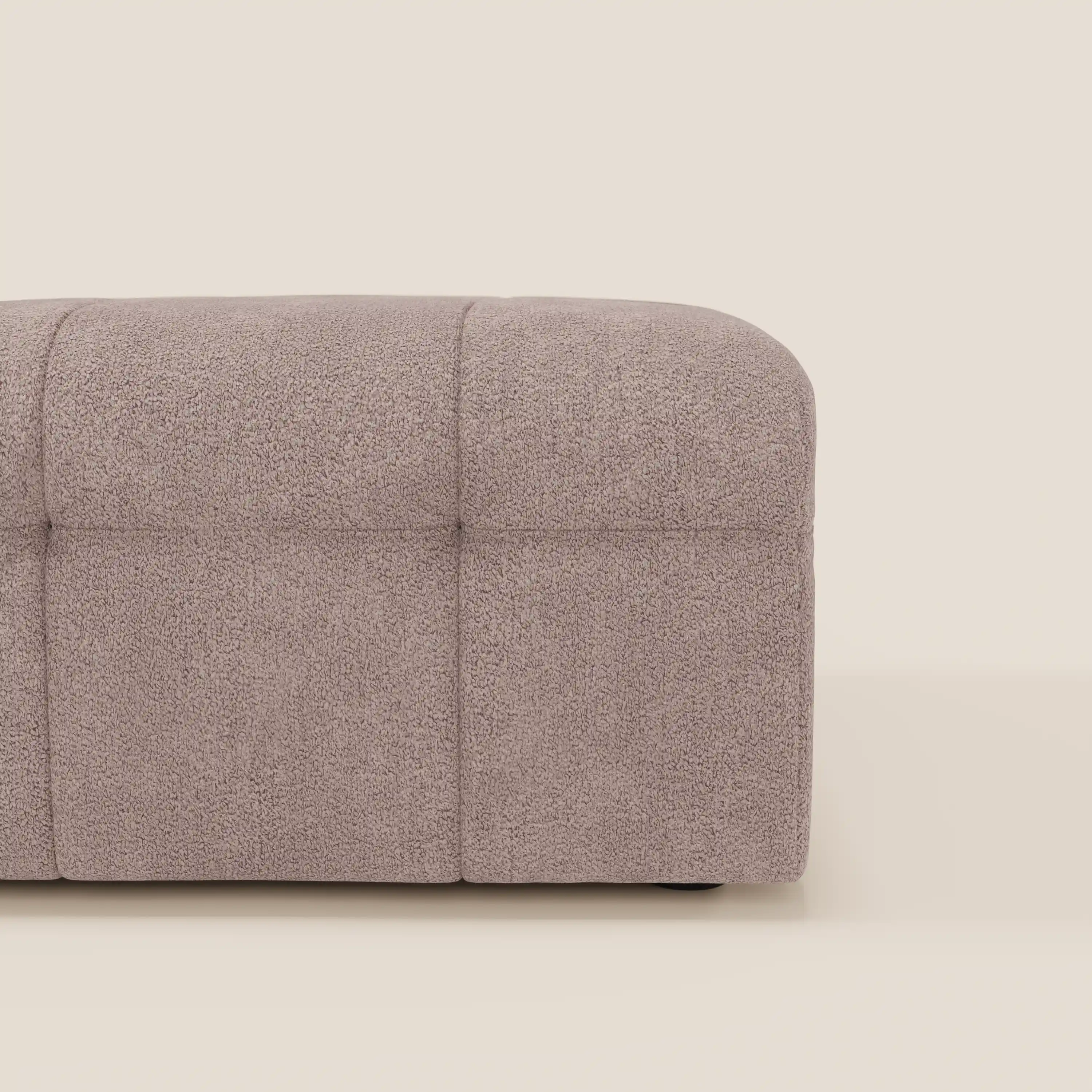 Mosaic Pouf et module en bouclé - 96 x 77 cm, design capitonné en tissu détachable T21 - Image 81