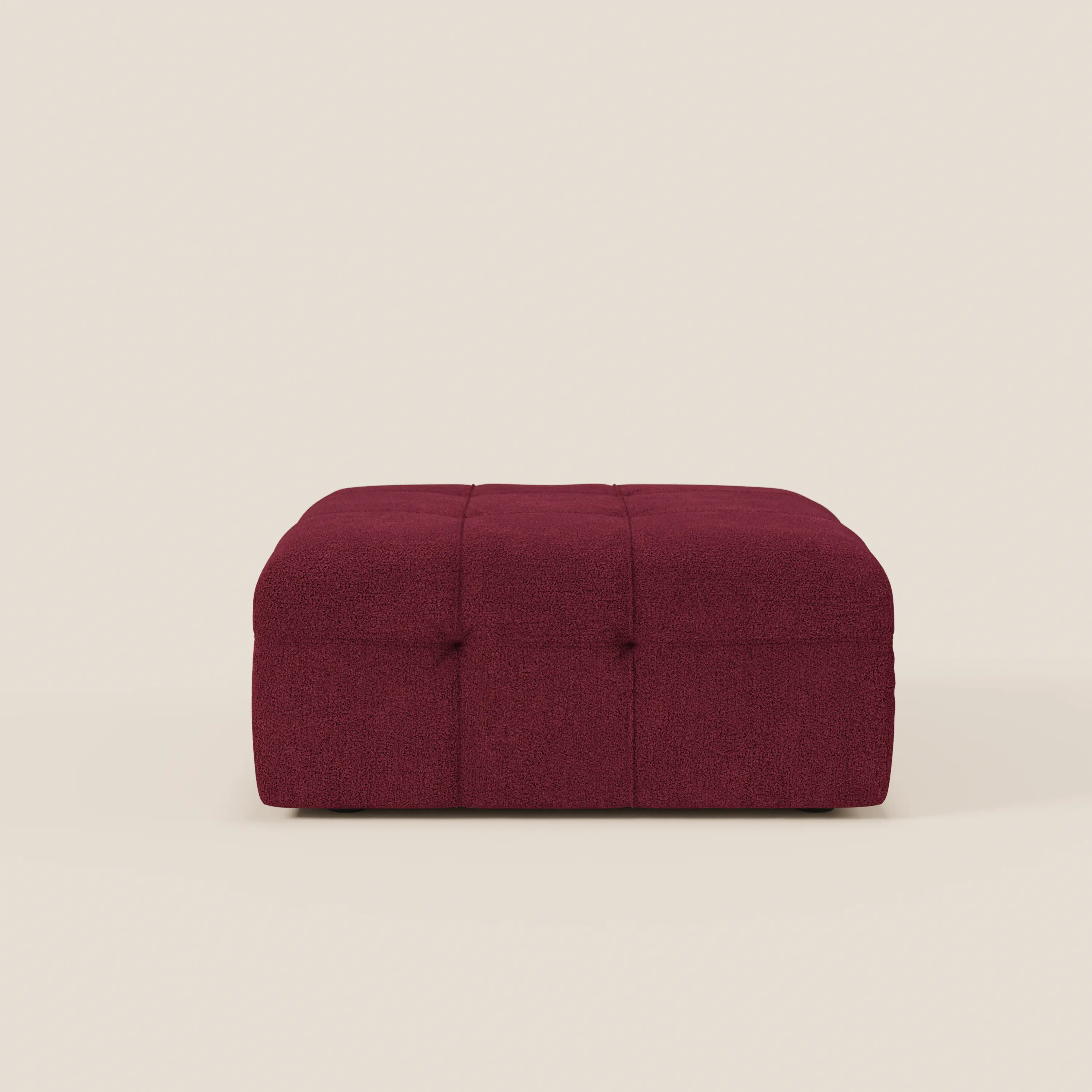 Mosaic Pouf et module en bouclé - 96 x 77 cm, design capitonné en tissu détachable T21 - Image 88