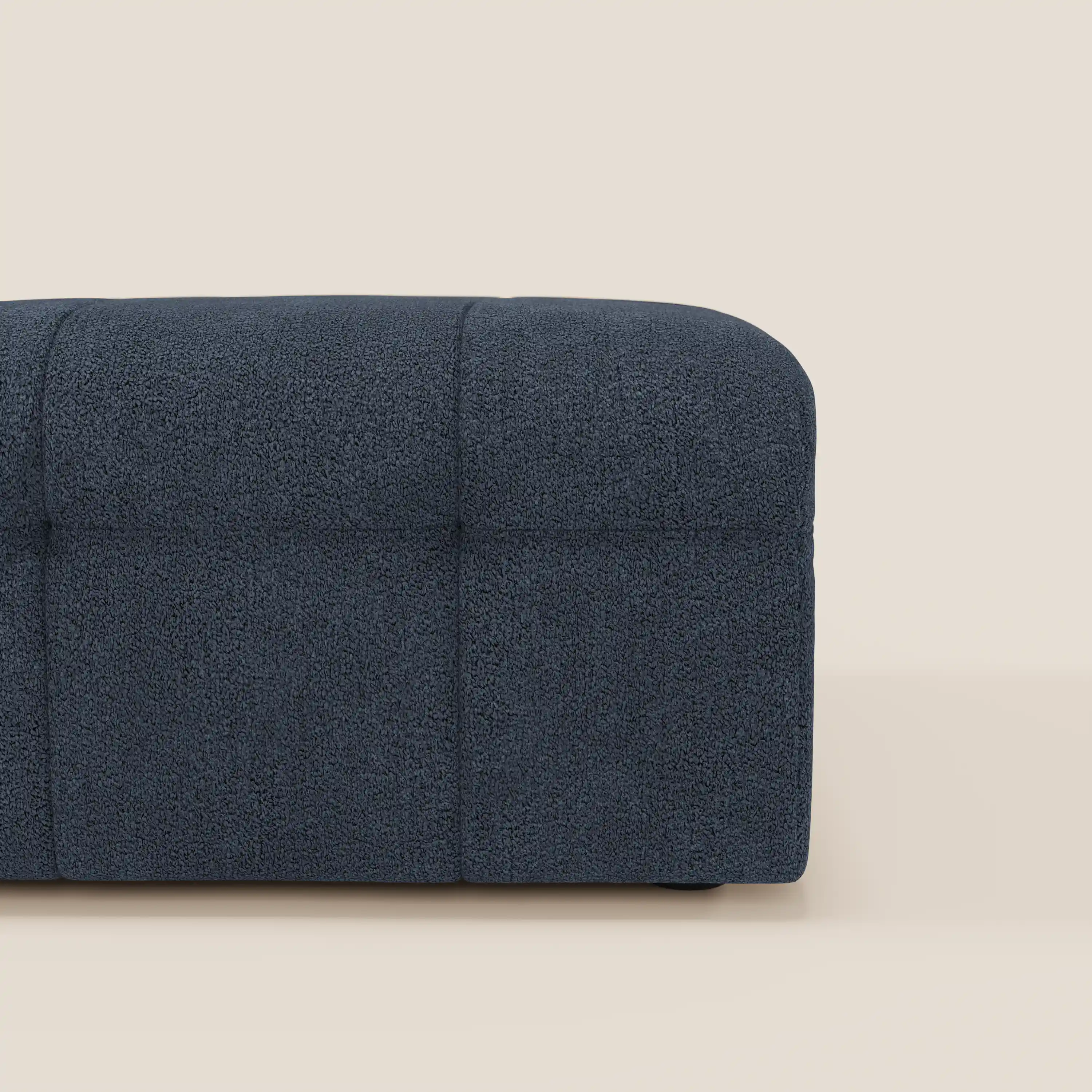 Mosaic Pouf et module en bouclé - 96 x 77 cm, design capitonné en tissu détachable T21 - Image 9
