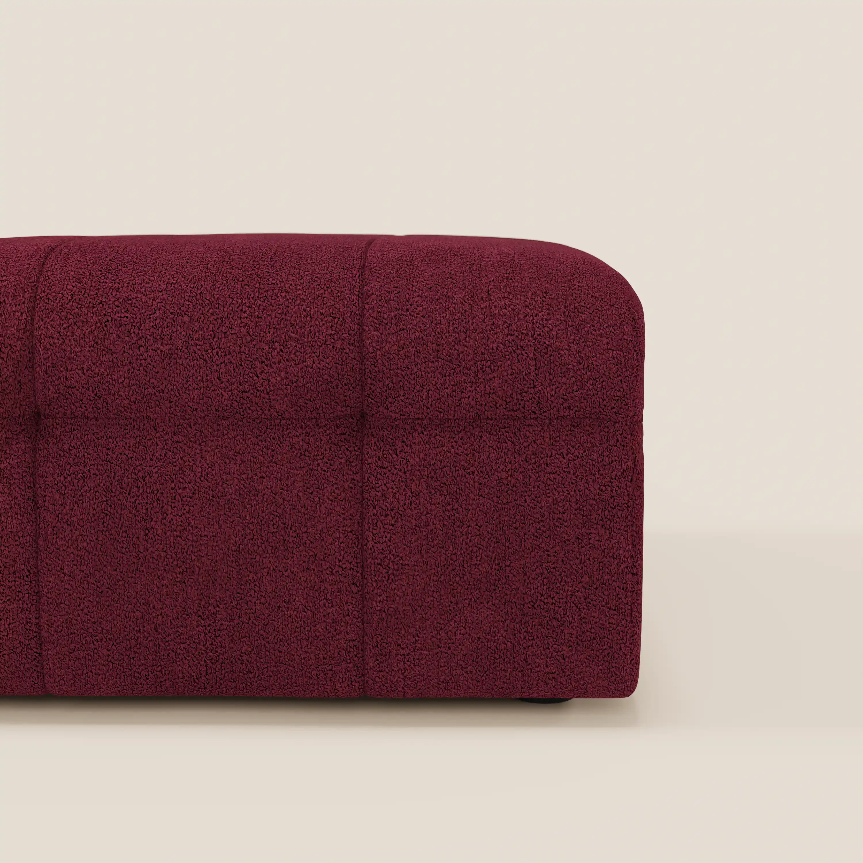 Mosaic Pouf et module en bouclé - 96 x 77 cm, design capitonné en tissu détachable T21 - Image 90