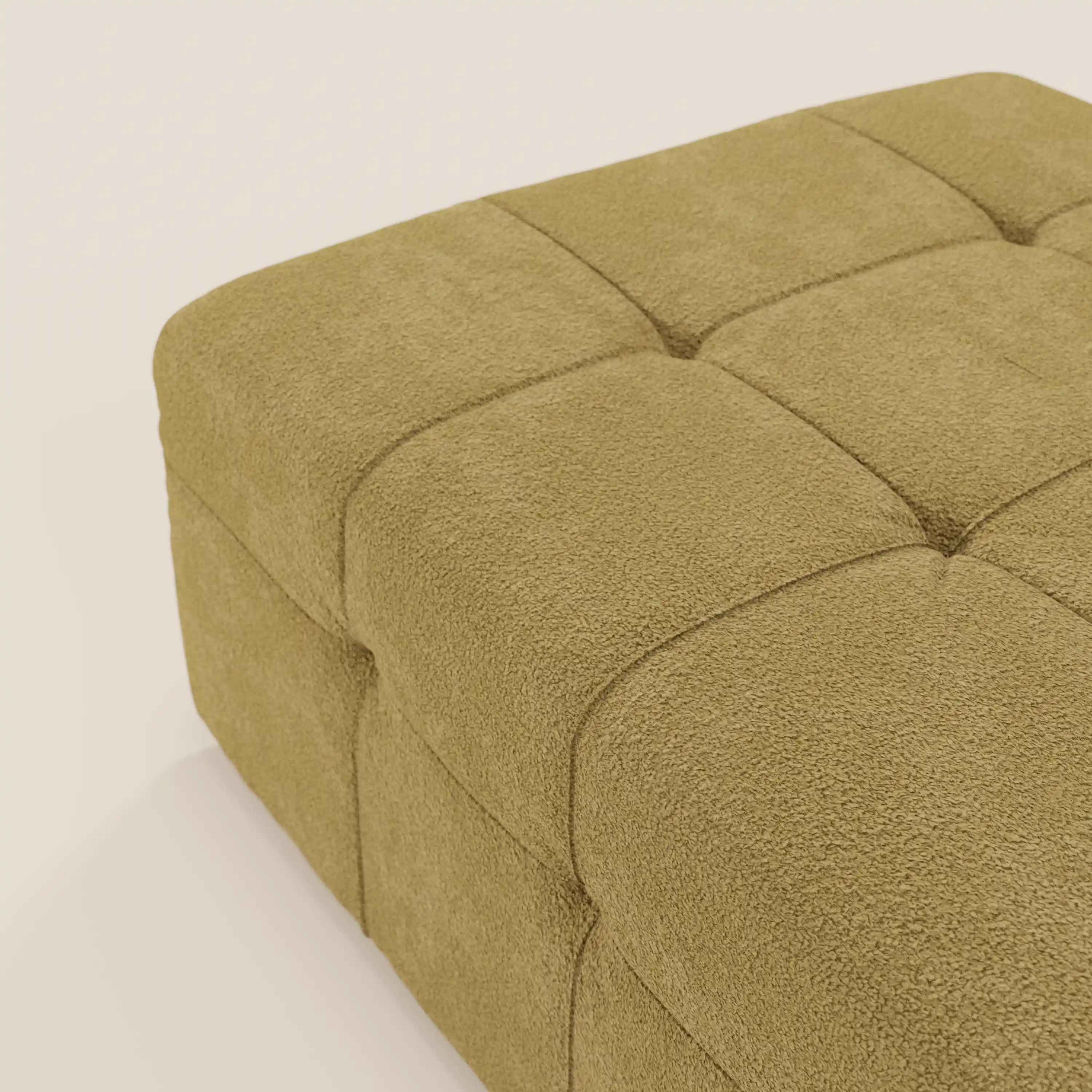 Mosaic Pouf et module en bouclé - 96 x 77 cm, design capitonné en tissu détachable T21 - Image 95