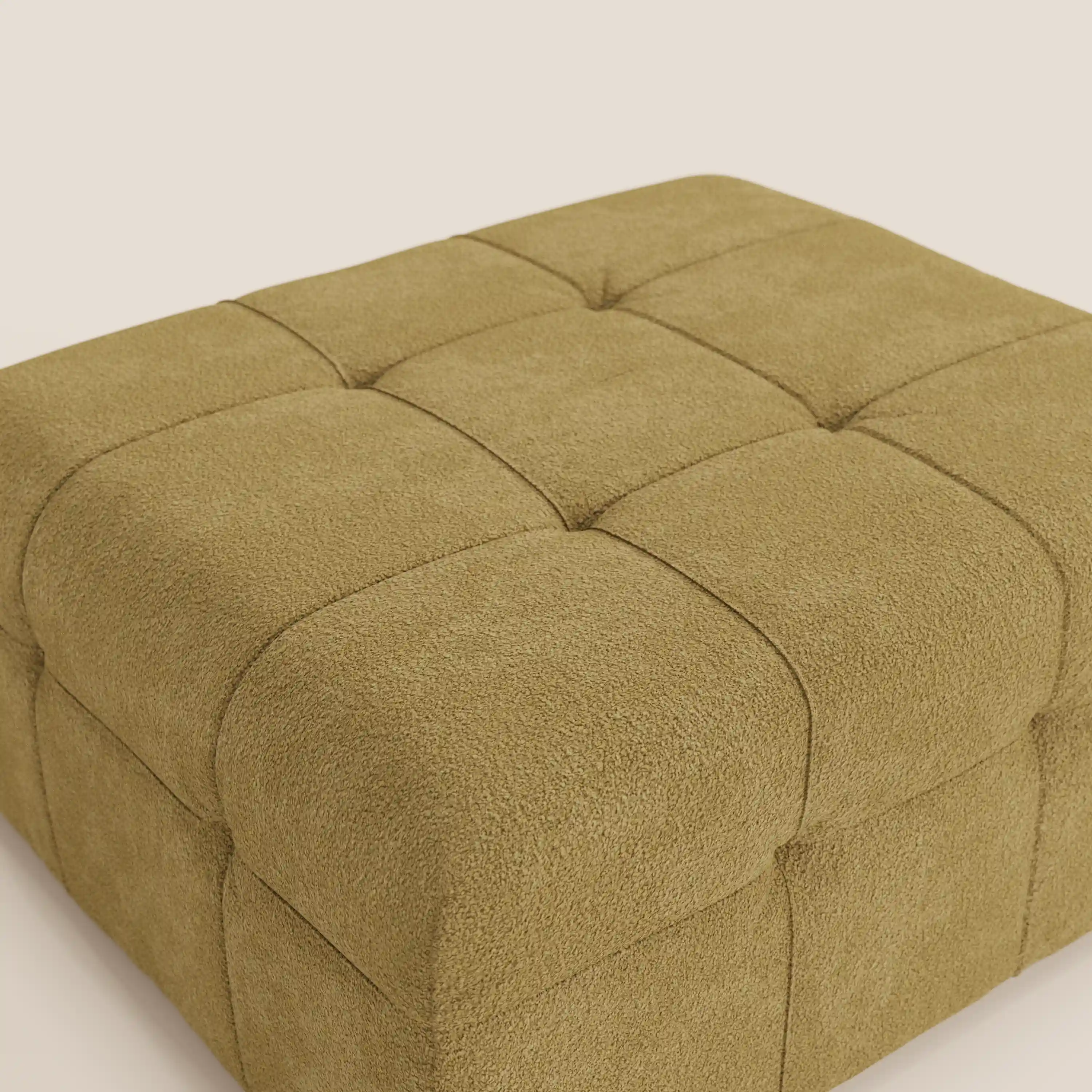 Mosaic Pouf et module en bouclé - 96 x 77 cm, design capitonné en tissu détachable T21 - Image 96